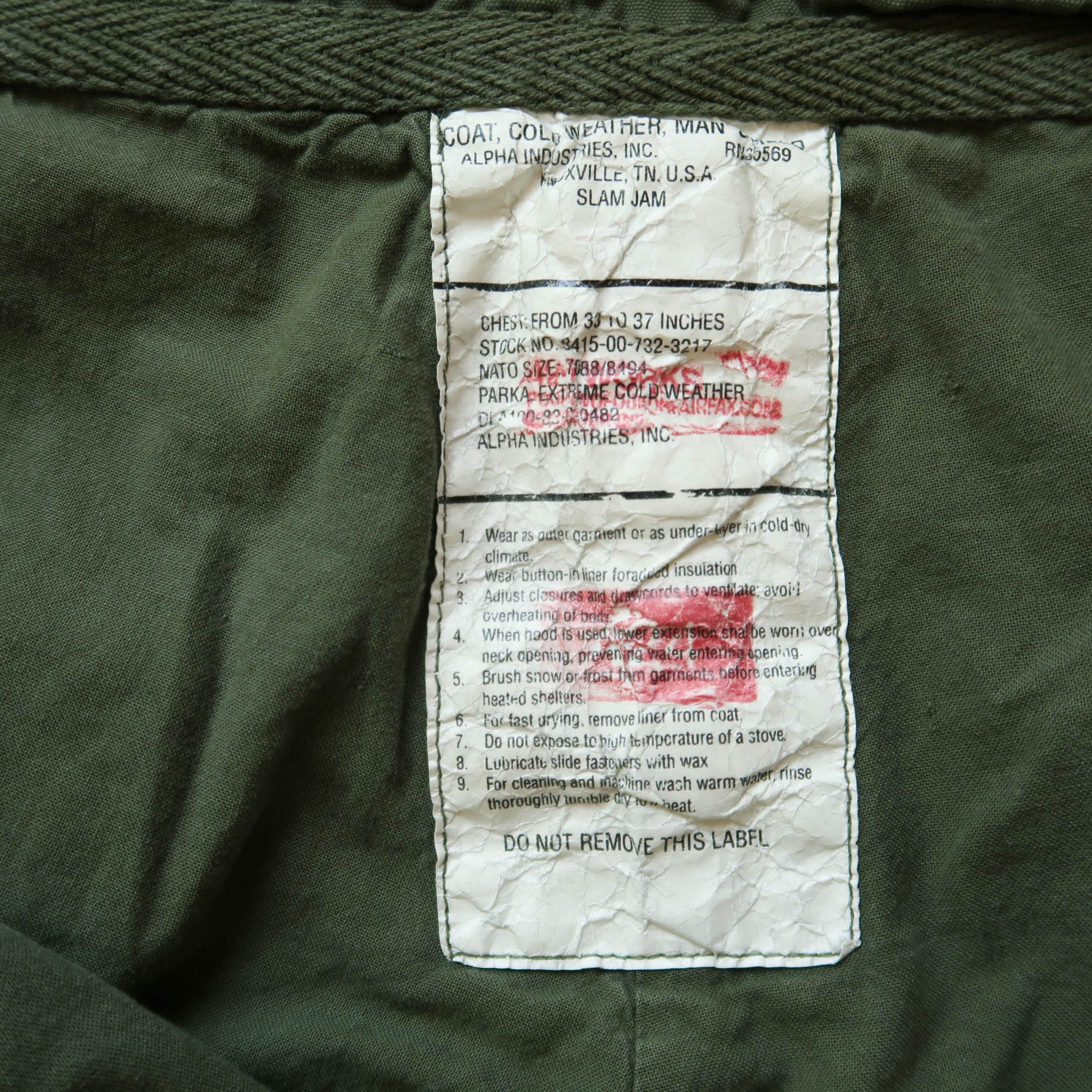 Alpha Industries 424 x Alpha Industries x Slam Jam M-65 Pants Size US 35 - 7 Thumbnail