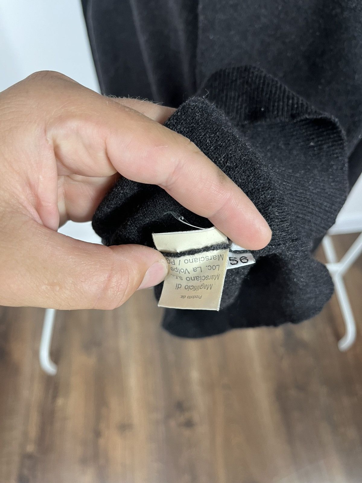 Other Manrico Cashmere Dark Grey Crewneck Sweater Made in Italy Size US XL / EU 56 / 4 - 5 Thumbnail