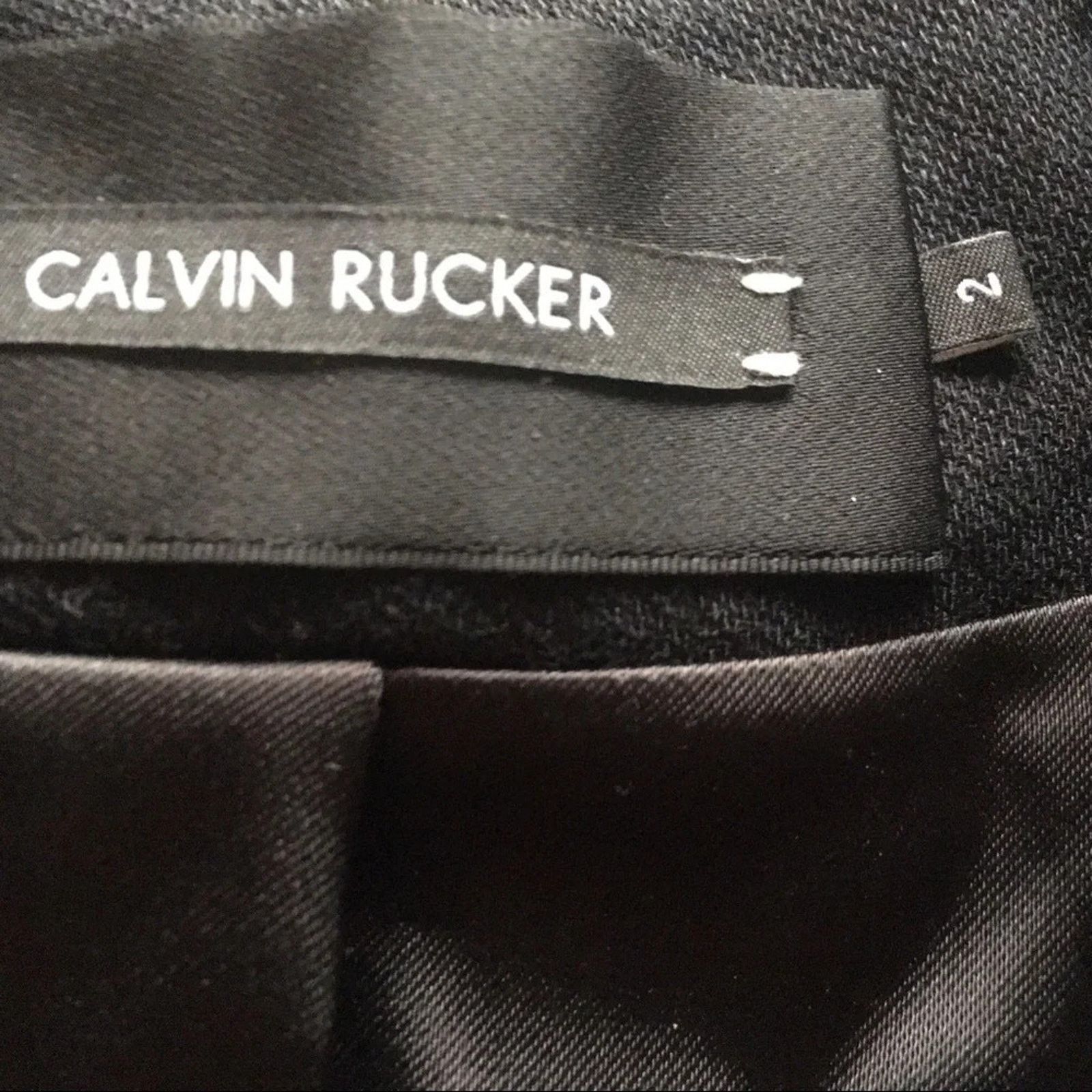 The Unbranded Brand Calvin Rucker single breasted black 100% silk jacket, size 2 Size XS / US 0-2 / IT 36-38 - 5 Thumbnail