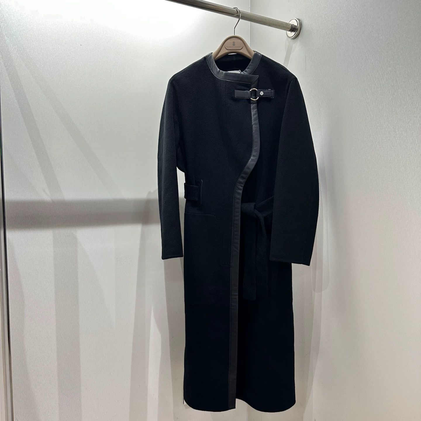 Hermes Hermes Cashmere Leather Panel Belted Overcoat 34 Size XS / US 0-2 / IT 36-38 - 1 Thumbnail