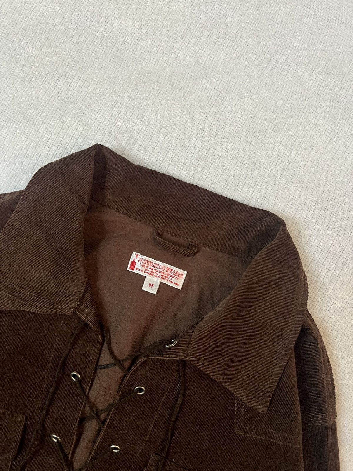 Japanese Brand Vtg Neyries Wear Western Brown Corduroy Shirt Size US M / EU 48-50 / 2 - 4 Thumbnail
