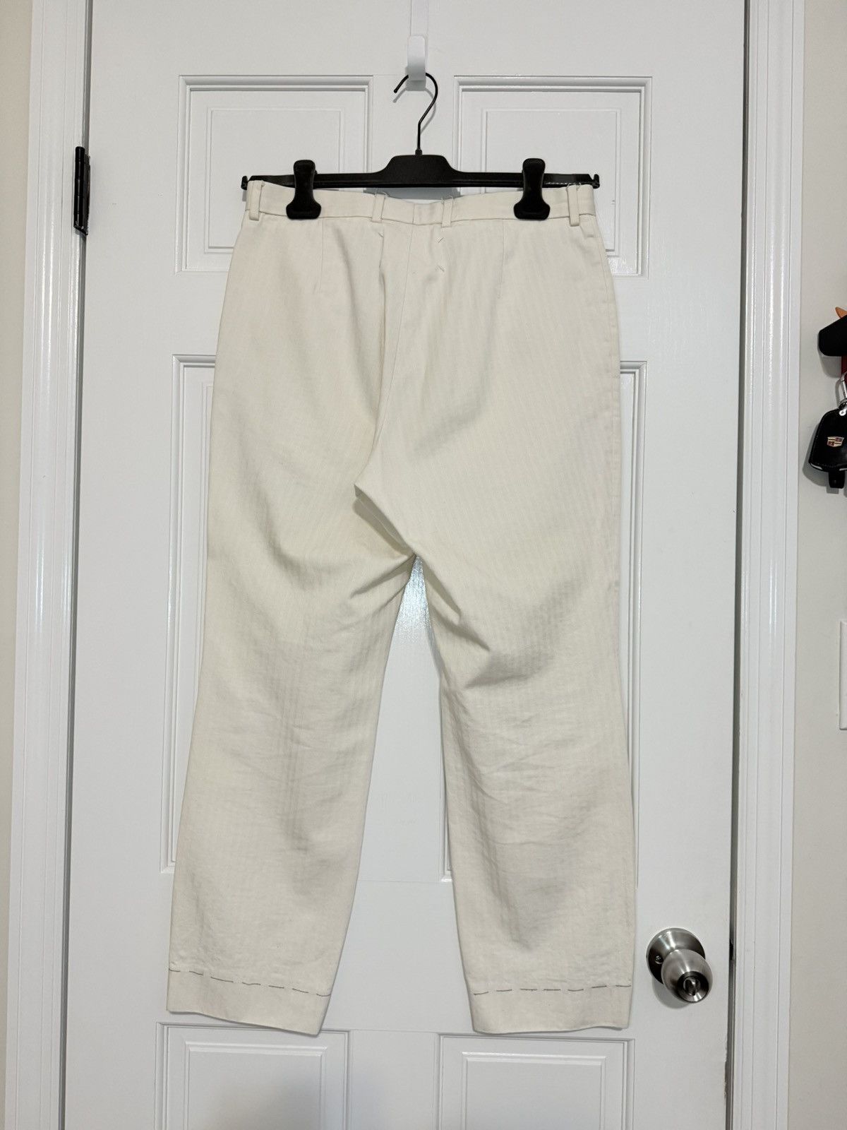 Maison Margiela Tailored Trousers Ivory AW21 Size 48S - 4 Thumbnail