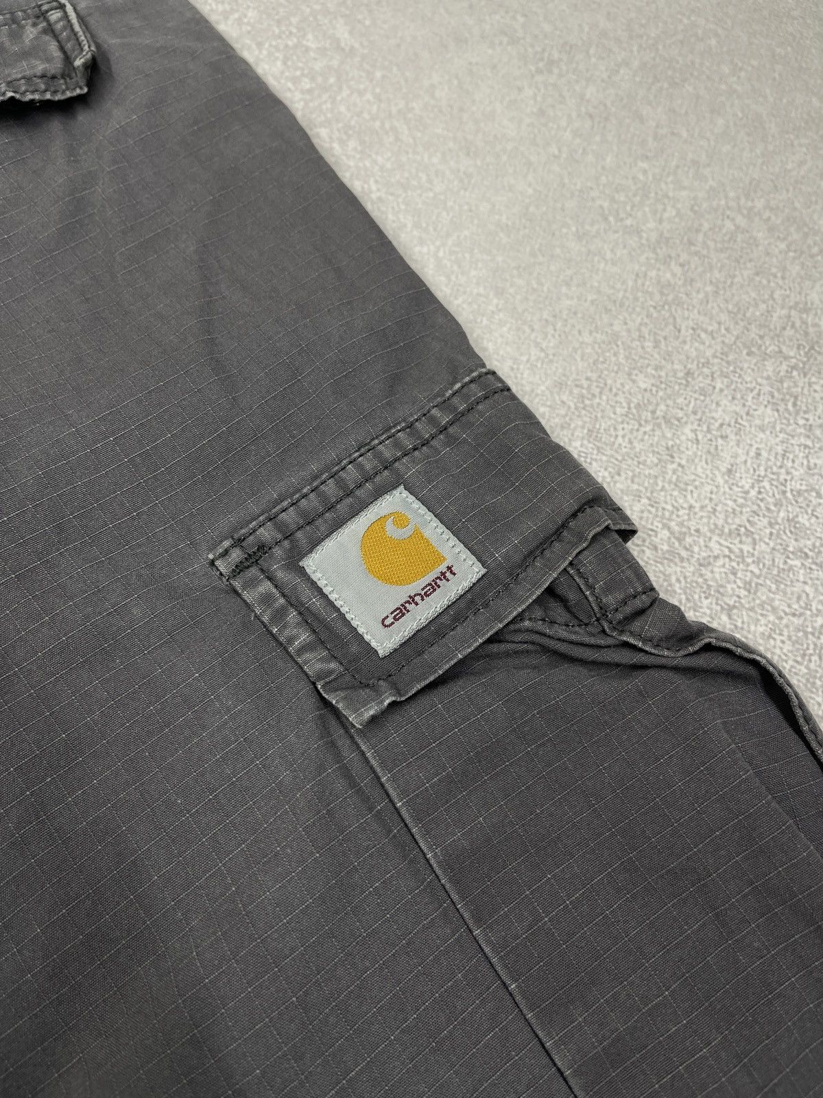 Carhartt Mens Carhartt Regular Cargo Pants Grey Y2K Size US 30 / EU 46 - 4 Thumbnail