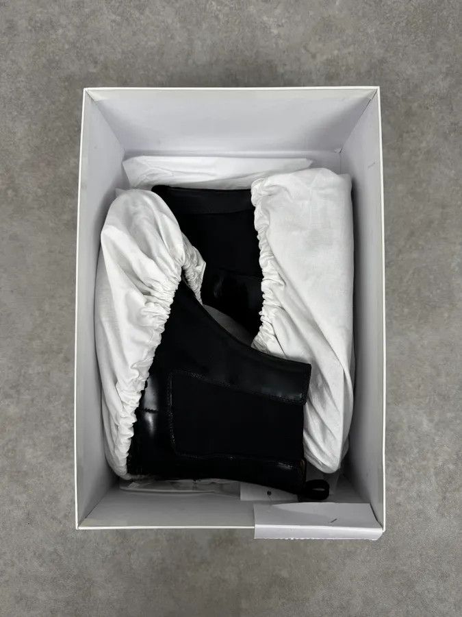 Maison Margiela 2010s Maison Margiela Black Nail Sole Leather Boots Size US 5.5 / EU 38 - 9 Thumbnail