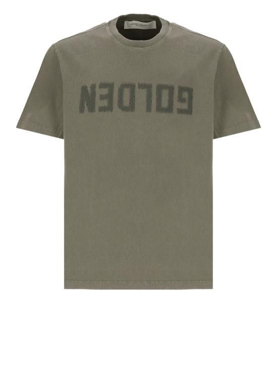 Golden ｜ (GMP01220 P000671 35479) GOLDEN GOOSE Men T-Shirts GMP01220 P000671 35479 GOLDEN Green