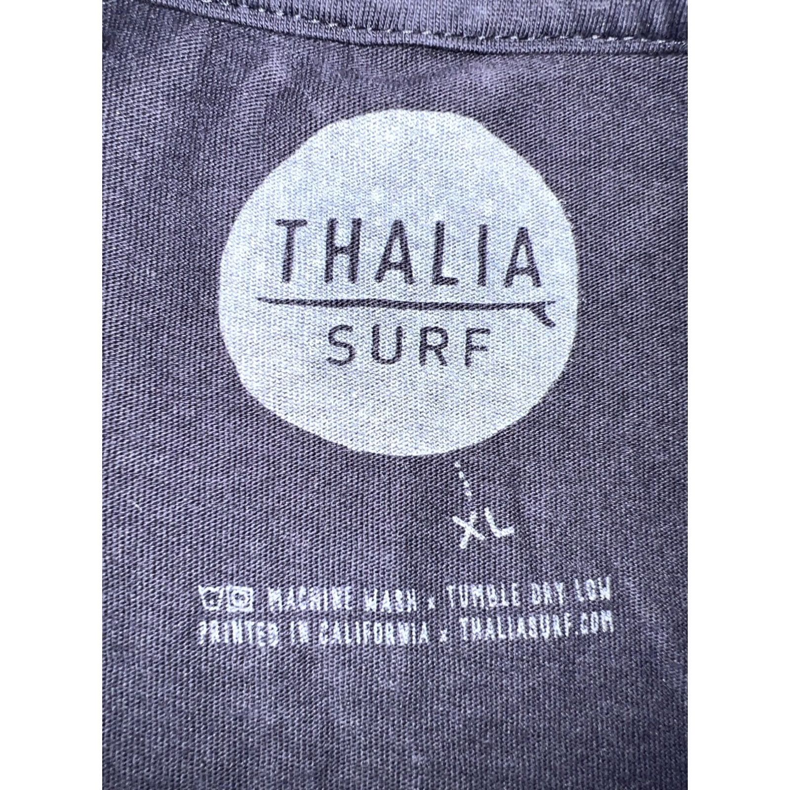 Vintage VINTAGE Thalia Surf Laguna Beach Surfer Logo Tee Shirt XL Gray Mens Short Sleeve Crew Neck Graphic Print Size US XL / EU 56 / 4 - 5 Thumbnail
