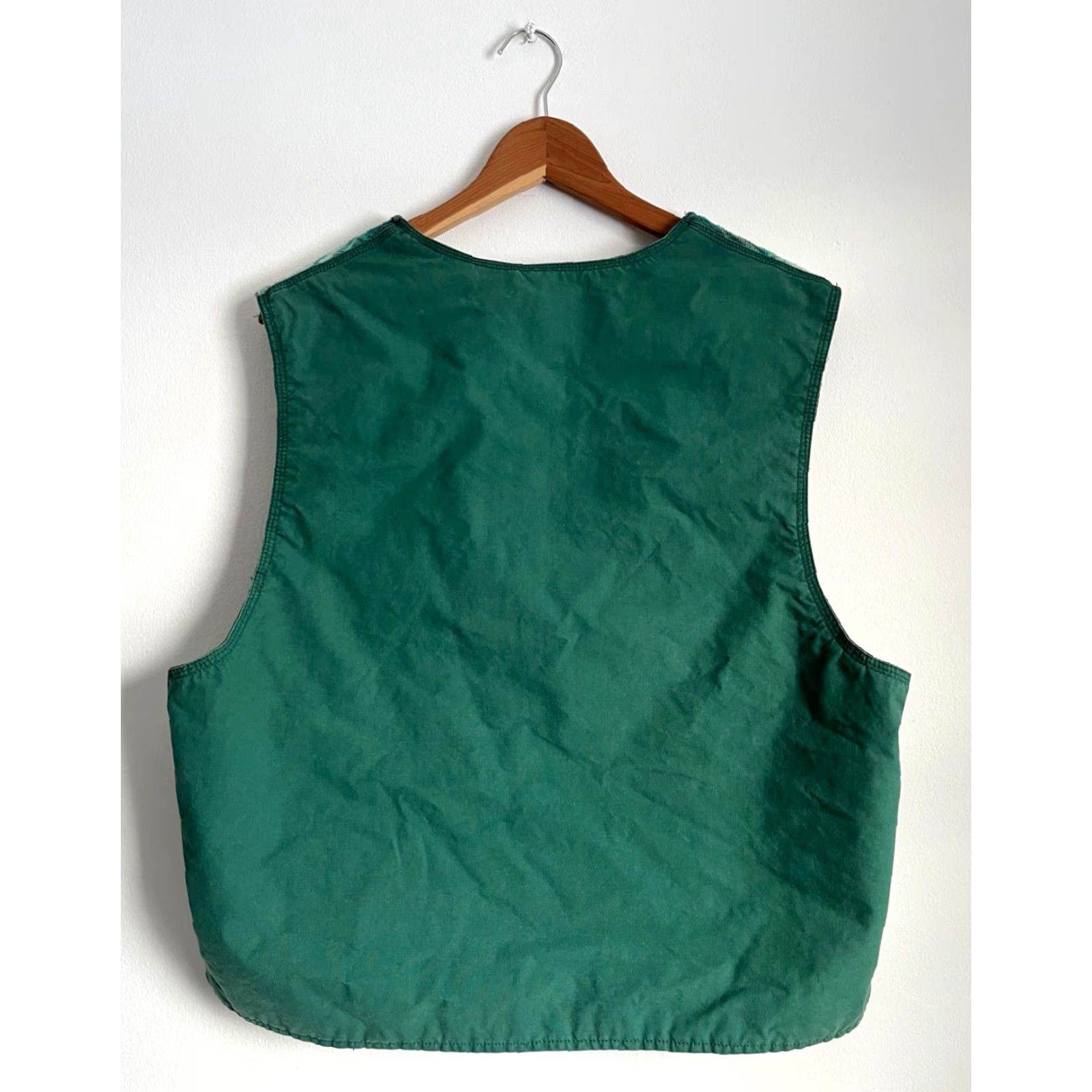 Gap VINTAGE Gap Plaid Vest Shirt Mens L Green 90s City Pockets Bagged Waistcoat Short Size US L / EU 52-54 / 3 - 2 Thumbnail
