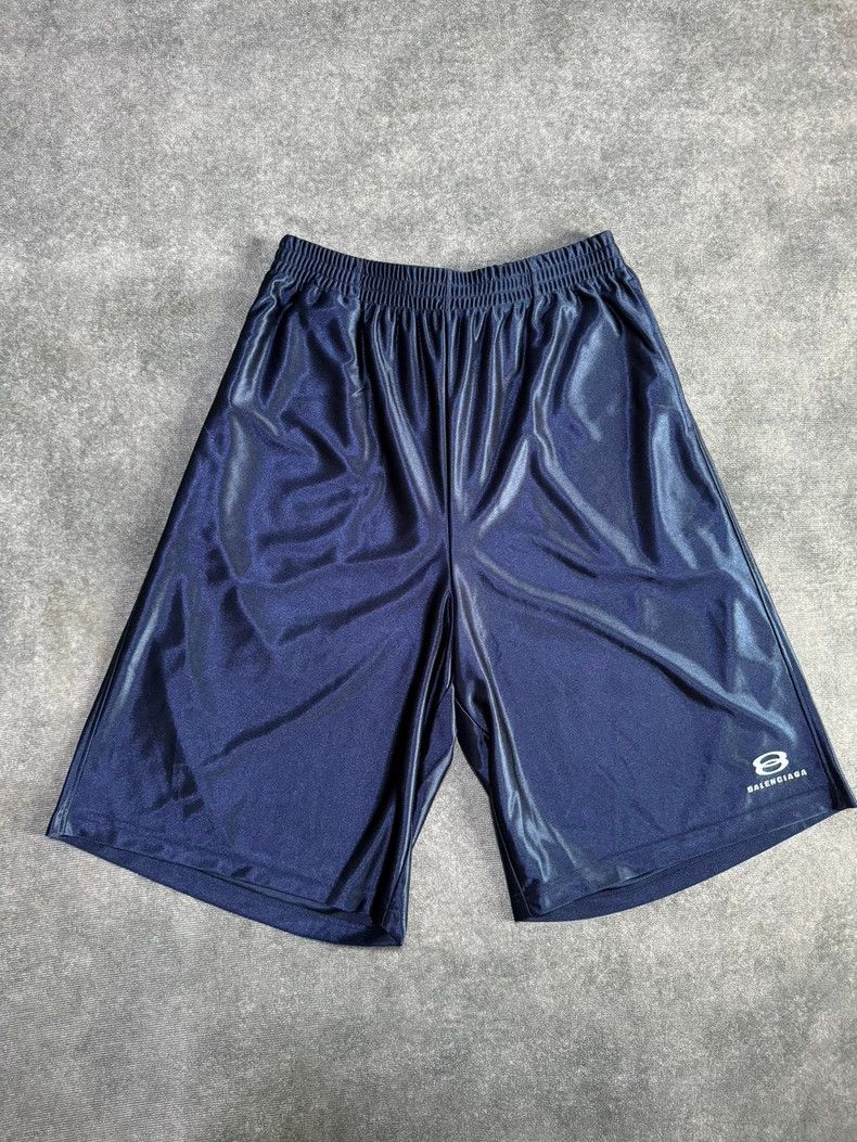 Balenciaga Balenciaga size XS Blue double-ring sports basketball silk Size US 27 - 1 Thumbnail