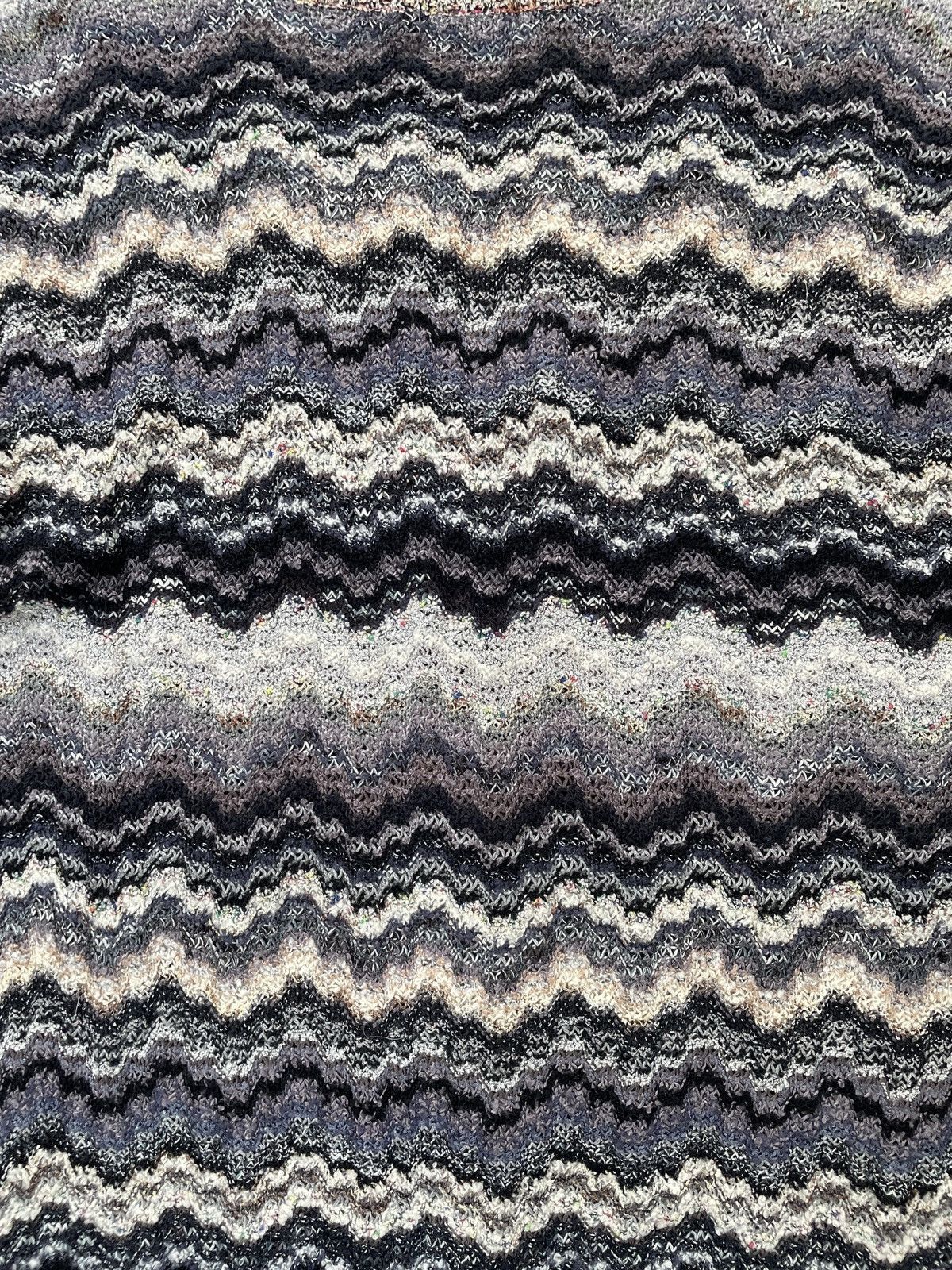 Vintage Missoni Caperdoni Knit Cardigan Zig Zag Pattern Jacket Size XL / US 12-14 / IT 48-50 - 7 Thumbnail