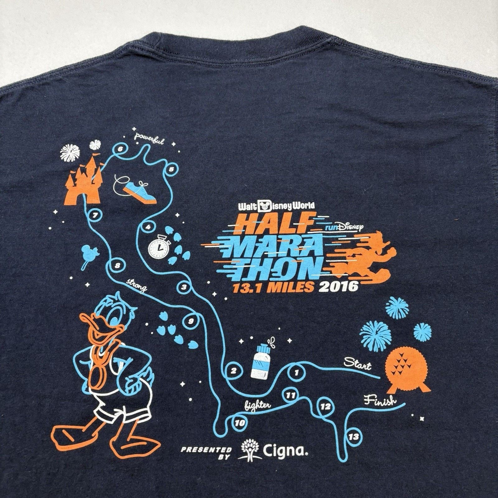 Champion RunDisney Champion Large 16 Half Marathon TShirt DisneyWorld Size US L / EU 52-54 / 3 - 11 Thumbnail