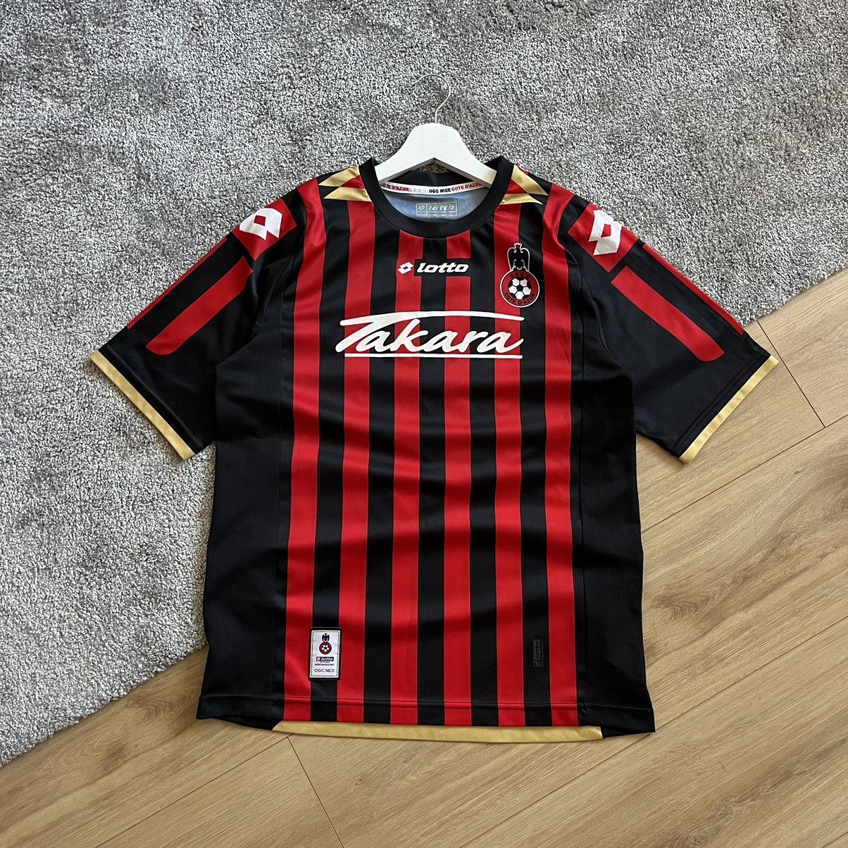 Vintage Vintage Lotto OSG Nice Alex 2011-2012 Soccer Jersey Size US S / EU 44-46 / 1 - 1 Thumbnail
