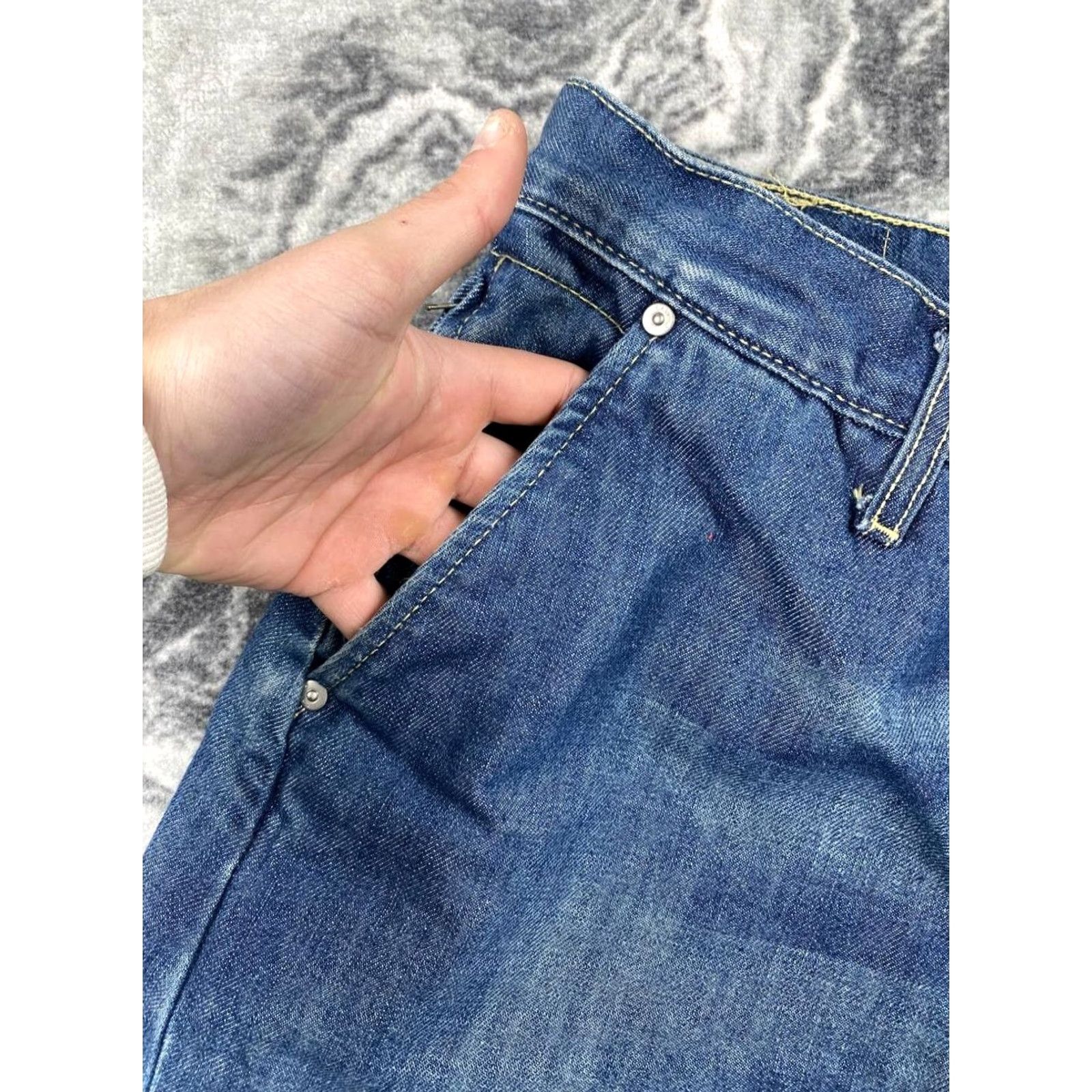 Levi's VINTAGE Levi’s Engineered Jeans Men 32x32 Blue Denim 5-Pocket Straight Cinch Rise Mid 10-12 Size US 32 / EU 48 - 6 Thumbnail