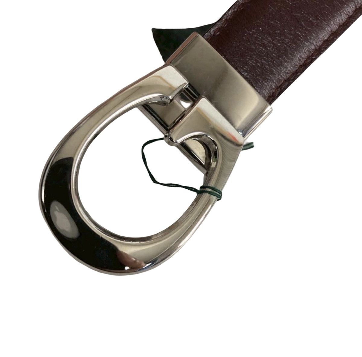 Gucci Gucci G-Buckle Leather Belt Wine Red/Silver Tom Ford Era Size ONE SIZE - 4 Thumbnail