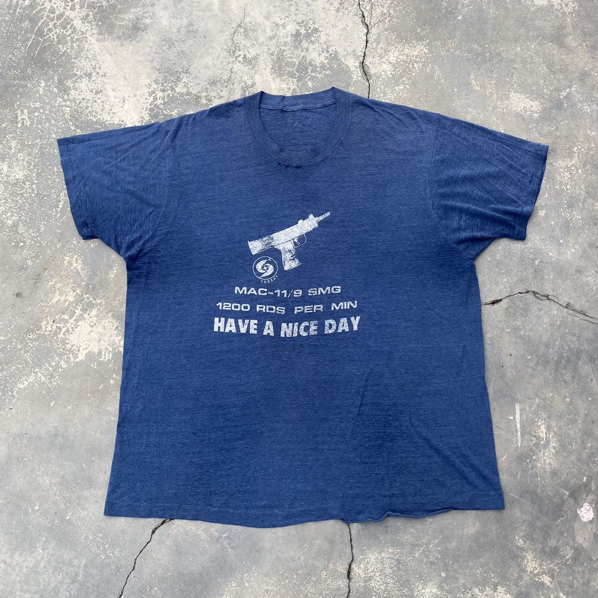 Vintage 1980s Have A Nice Day paperthin tee Size US XL / EU 56 / 4 - 1 Thumbnail