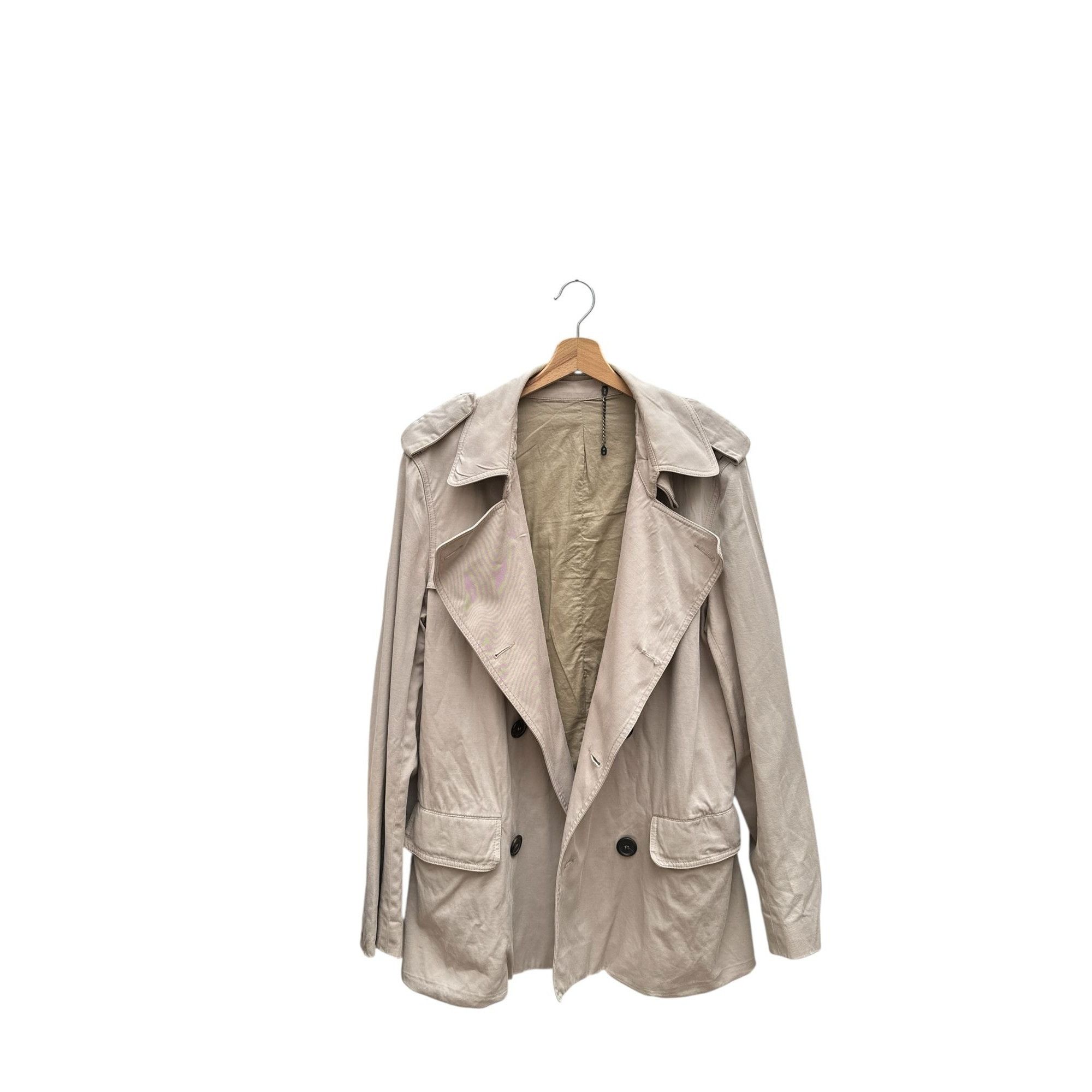 Sandro Tailored Beige Trench Coat Size US M / EU 48-50 / 2 - 2 Thumbnail