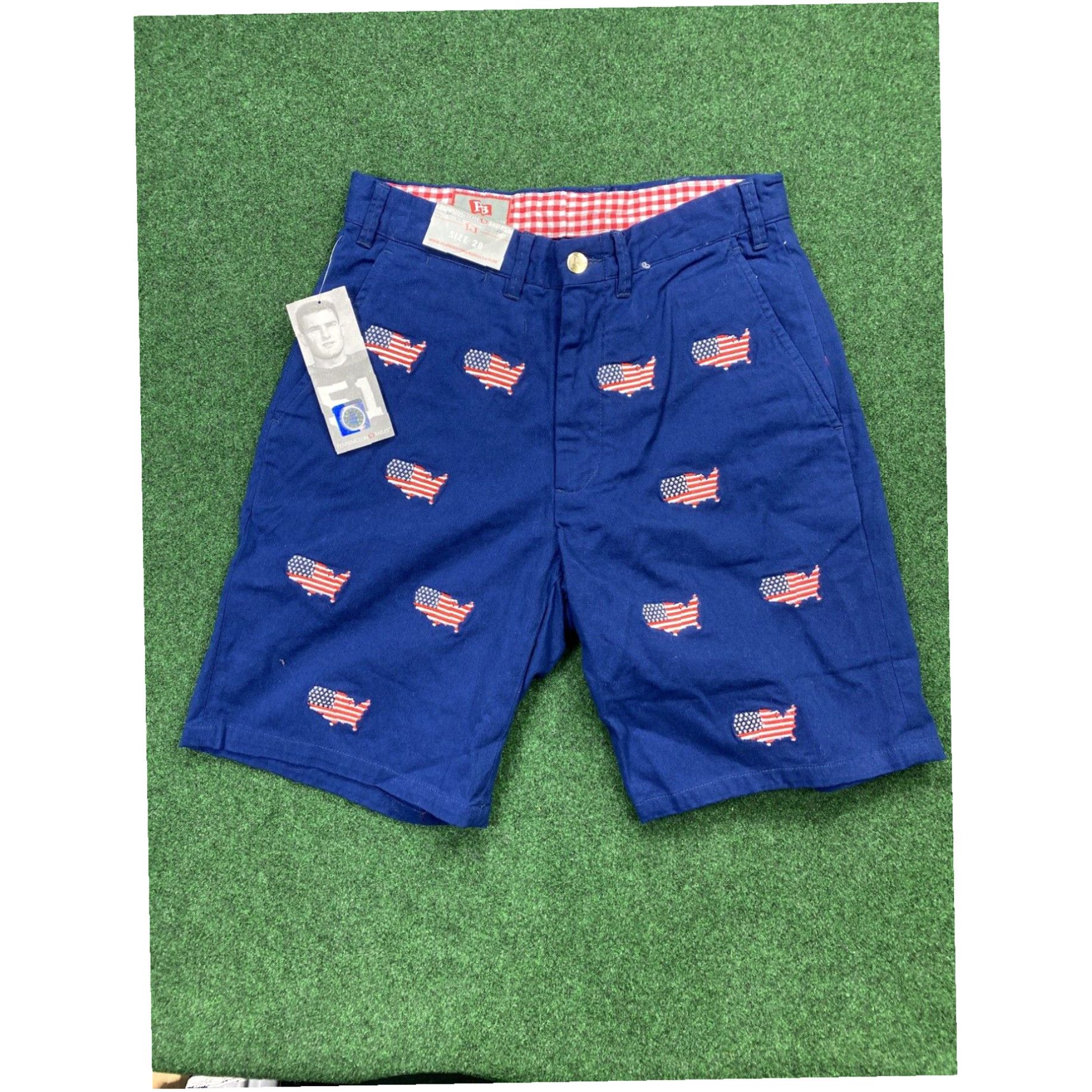 Vintage Pennington And Bailes USA American Flag Stadium Logo Short 28 “Men's Size US 28 / EU 44 - 6 Thumbnail