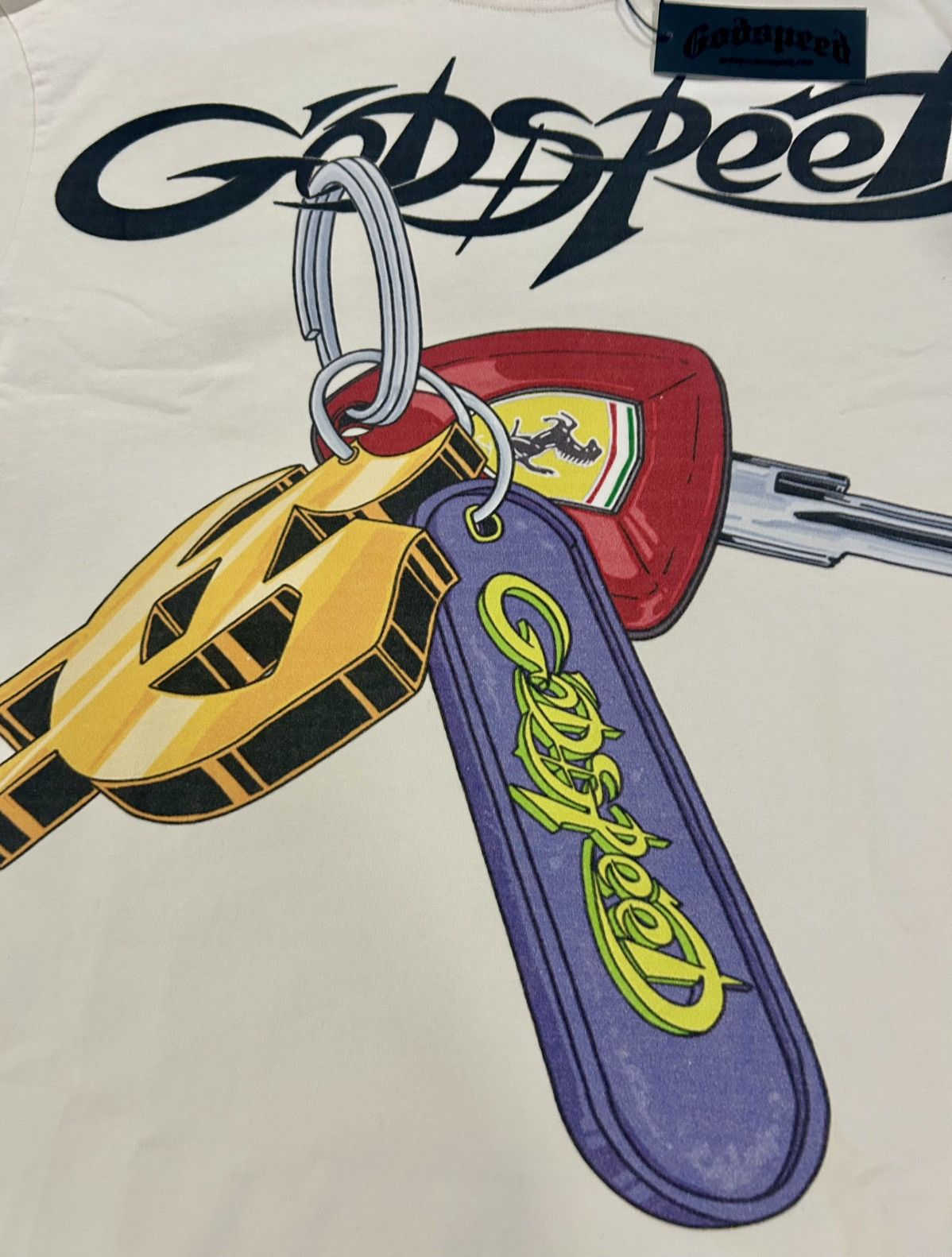 Godspeed Godspeed New York K.O.D. NextGen Graphic T-Shirt- Bone/Cream Size US L / EU 52-54 / 3 - 3 Thumbnail