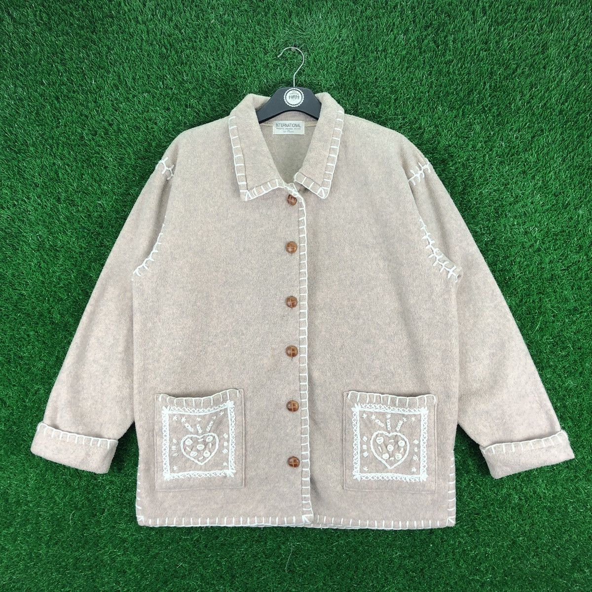 Native Vintage Wool Jacket Hand Embroidered by CP Tokyo Size US XL / EU 56 / 4 - 1 Thumbnail