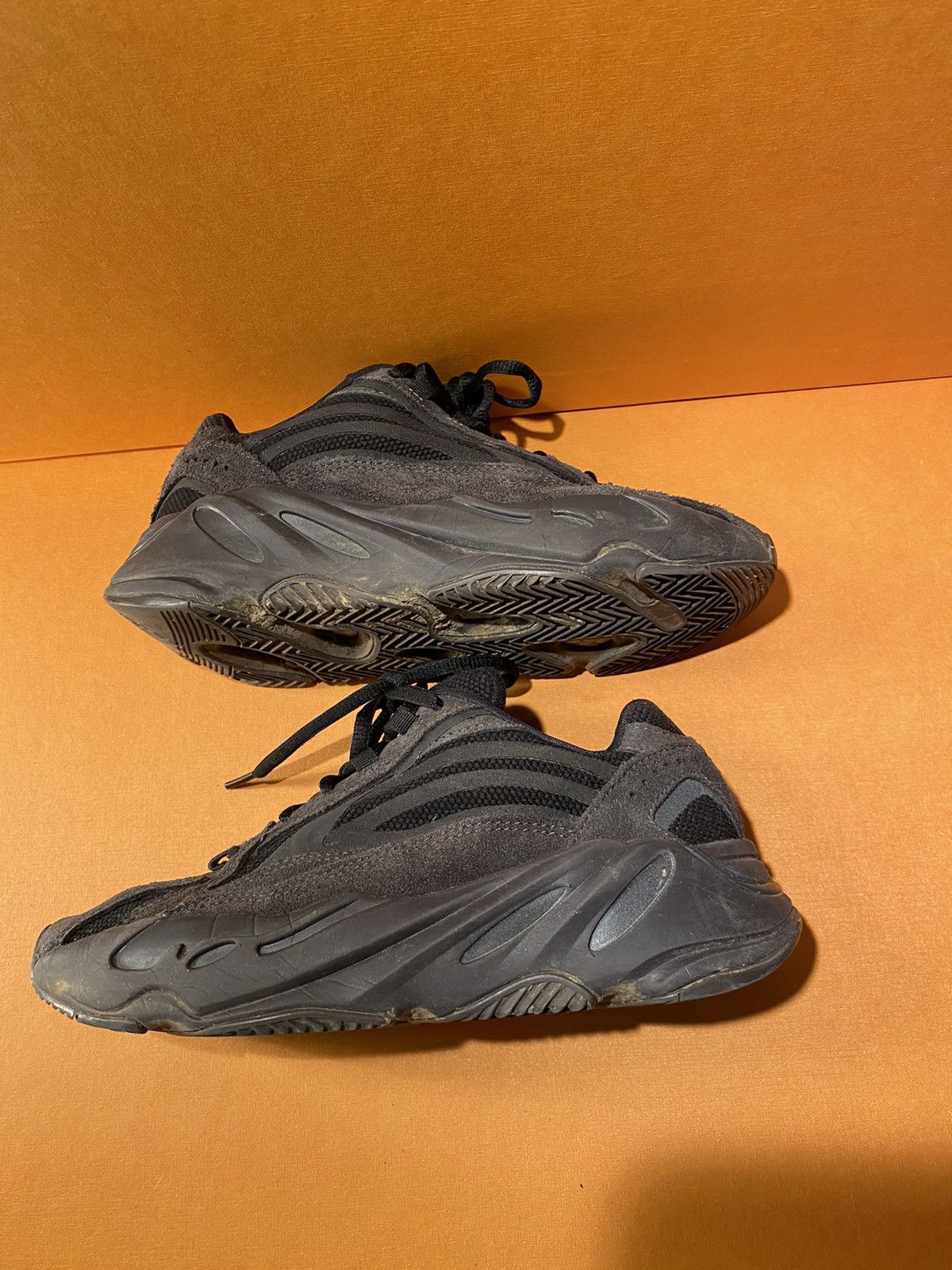 image of Adidas Yeezy Boost Shoes in Black, Women's (Size 4)