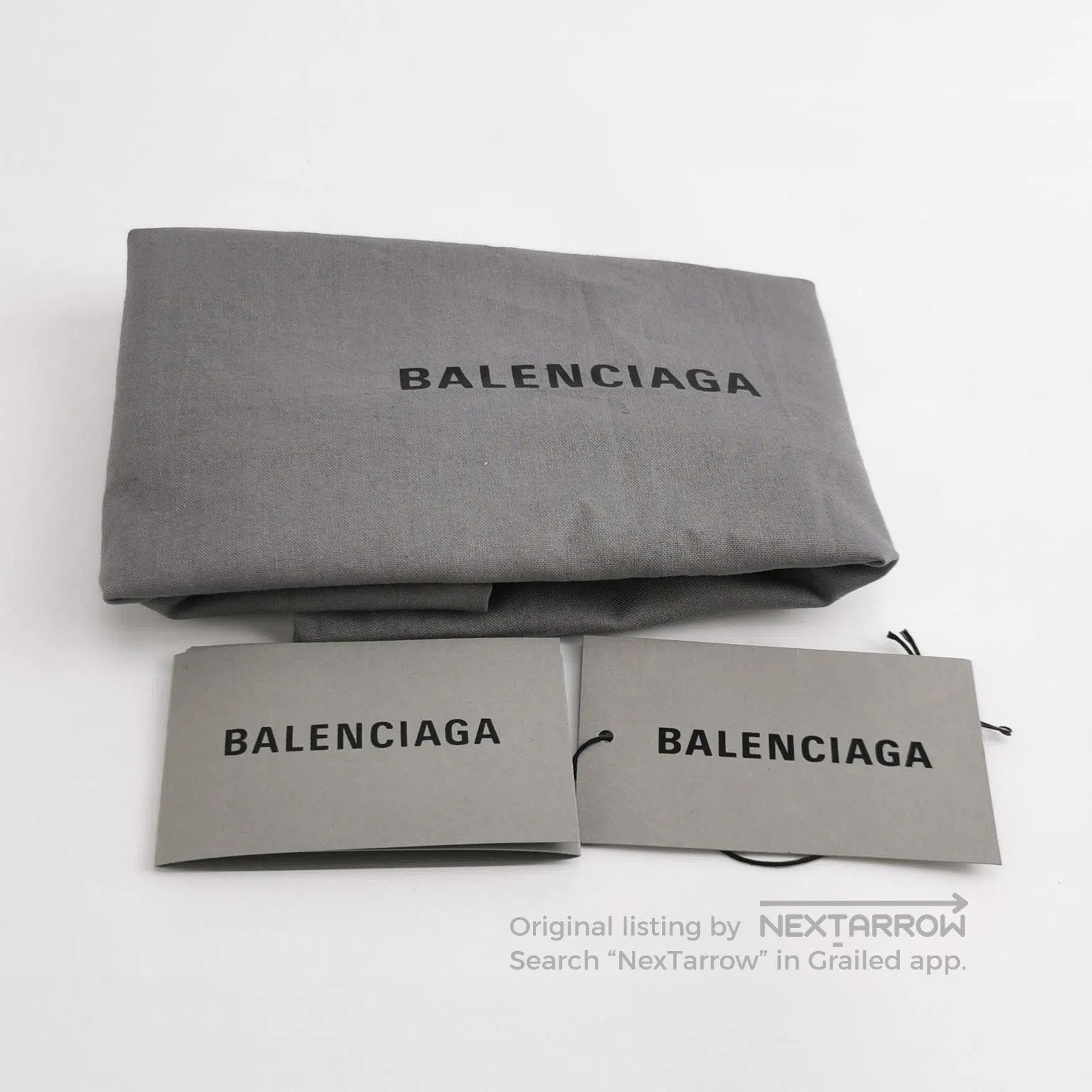 Balenciaga Balenciaga White Logo Zip Pouch. Size ONE SIZE - 8 Thumbnail