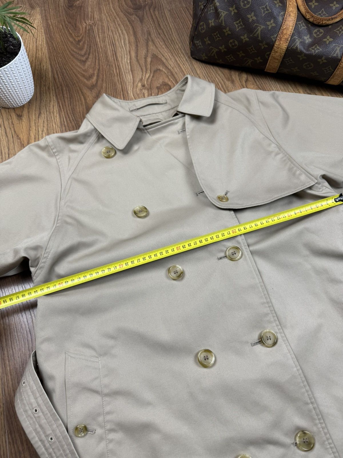 Burberry Vintage trench coat Burberry original luxury streetwear item Size L / US 10 / IT 46 - 7 Thumbnail