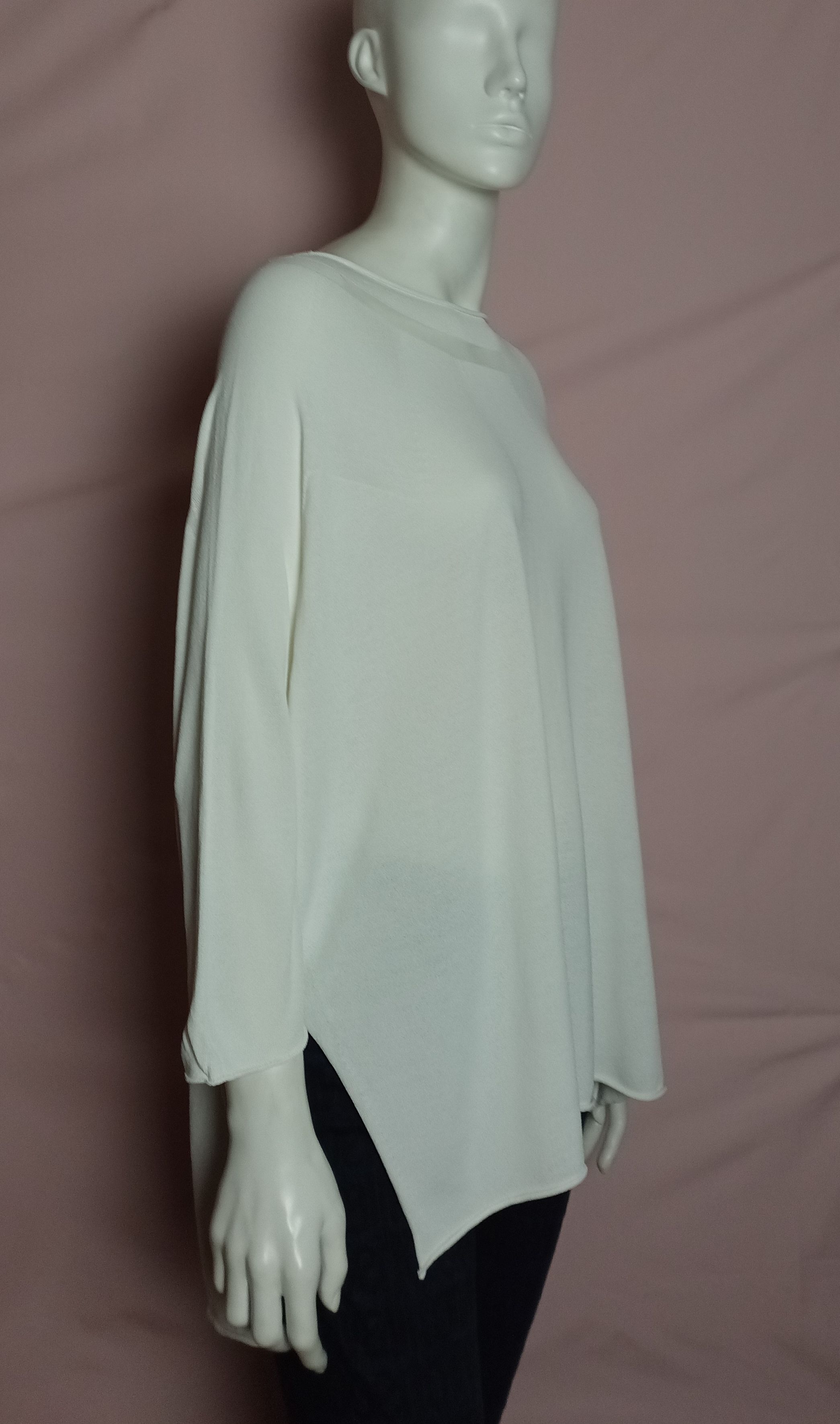 Annette Gortz Annette Gortz White Pullover Oversized Sweater Size M / US 6-8 / IT 42-44 - 3 Thumbnail