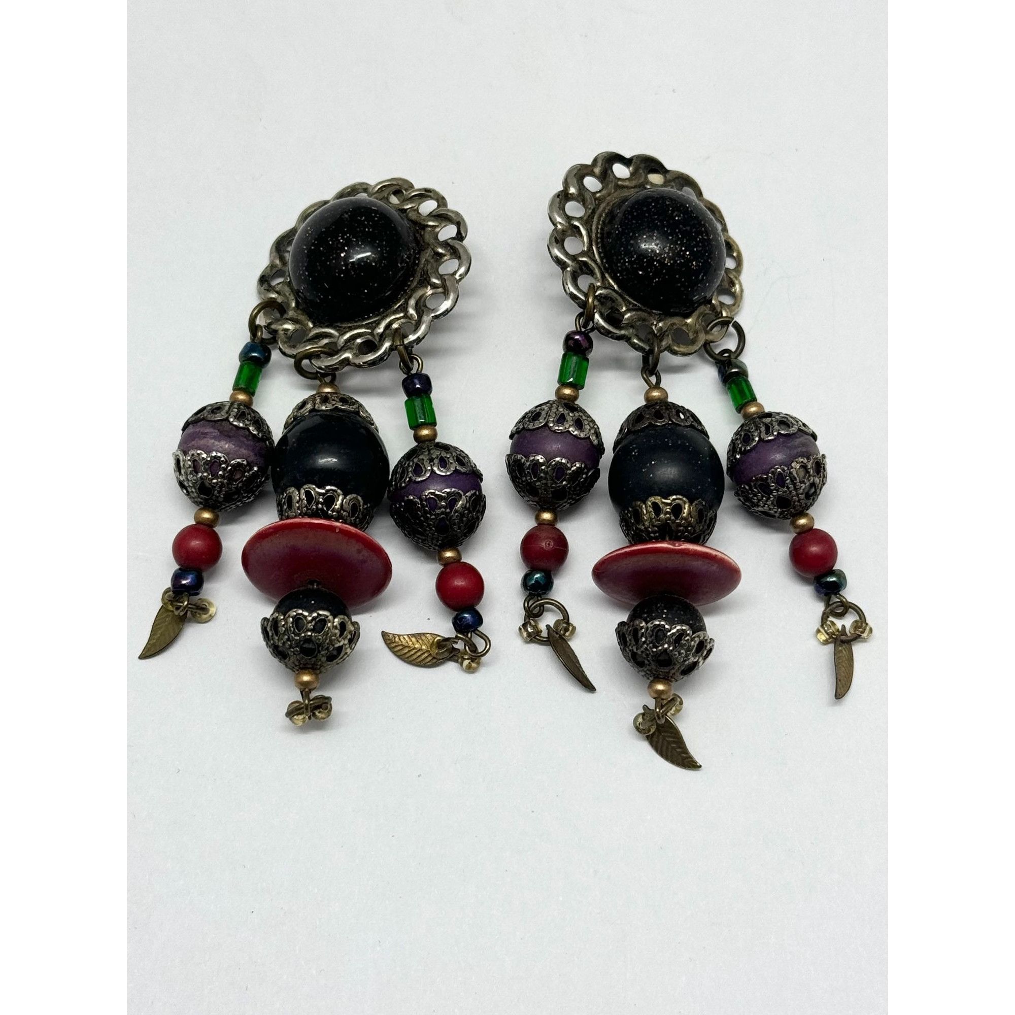 Vintage Vintage beaded tassel earrings Size ONE SIZE - 2 Thumbnail