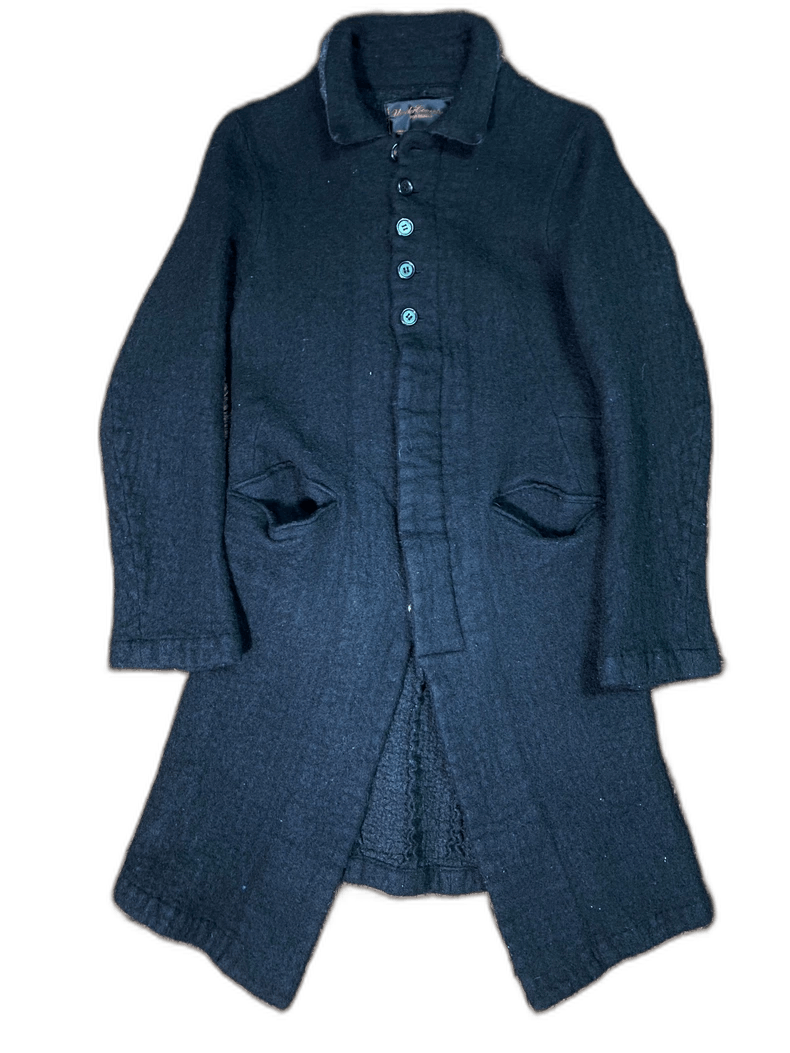 Undercover dark blue oversized button-up coat Size US M / EU 48-50 / 2 - 1 Thumbnail