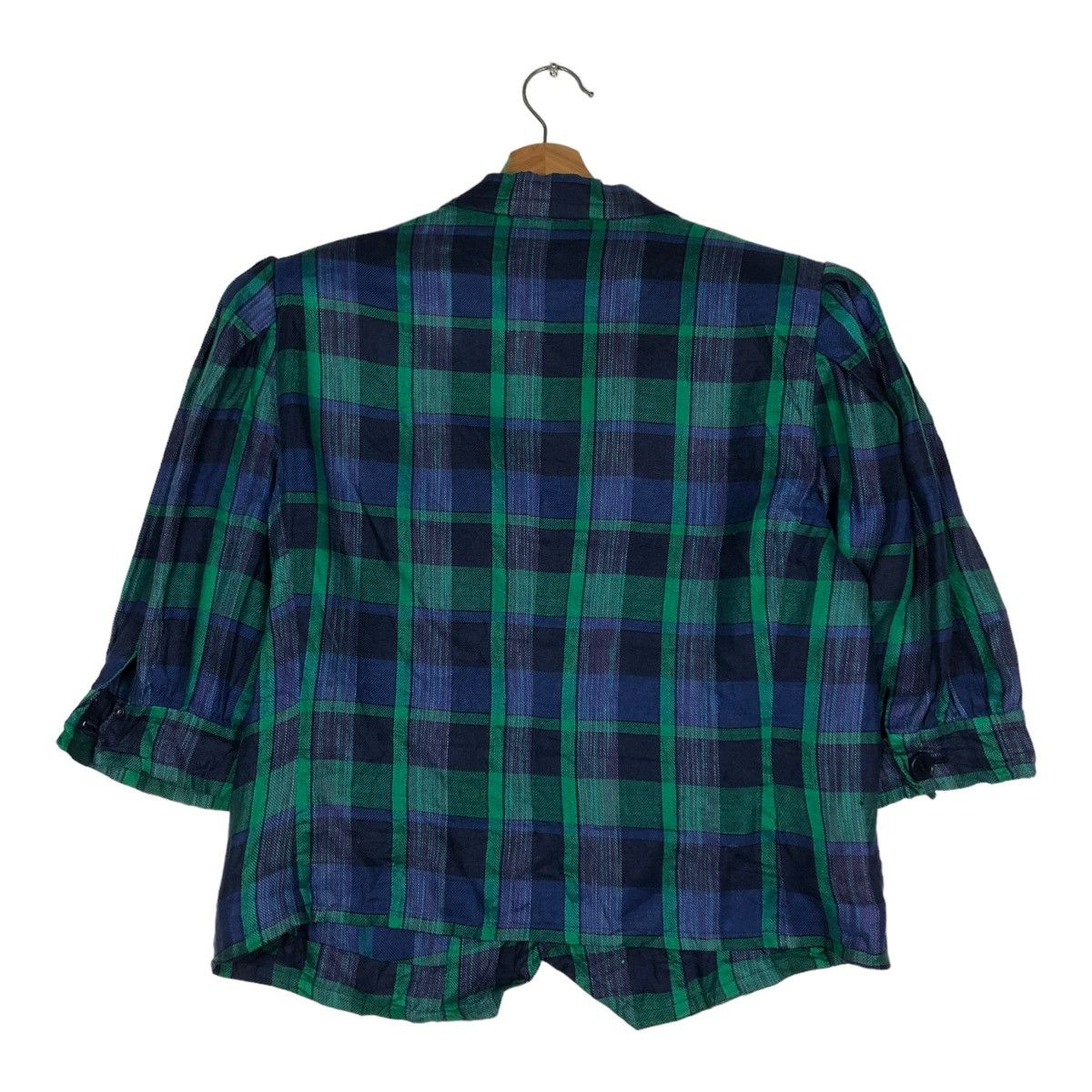Givenchy 🔥VINTAGE CROPPED BUTTON JACKET GIVENCHY GLAMOUR TARTAN Size M / US 6-8 / IT 42-44 - 8 Thumbnail