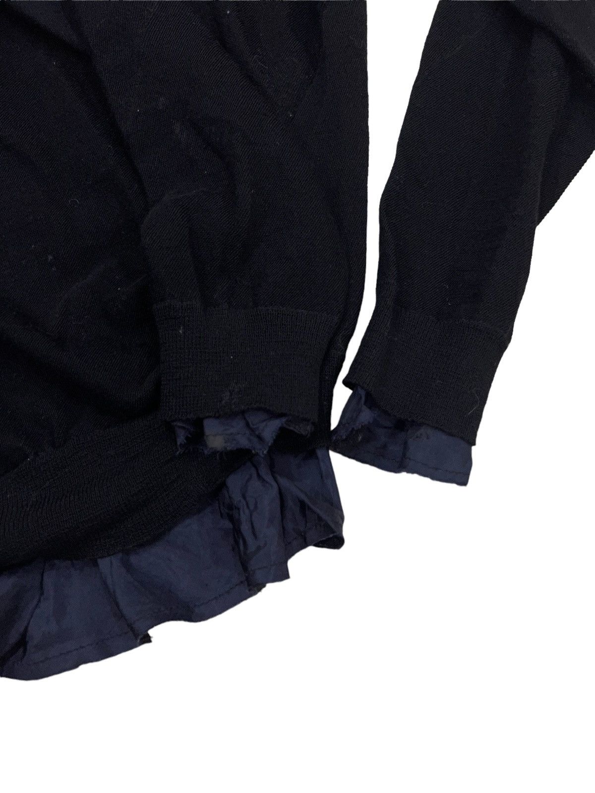 Sacai AW08/09 Sacai Asymmetric Button Hybrid Rayon Wool Cardigan Size US M / EU 48-50 / 2 - 6 Thumbnail