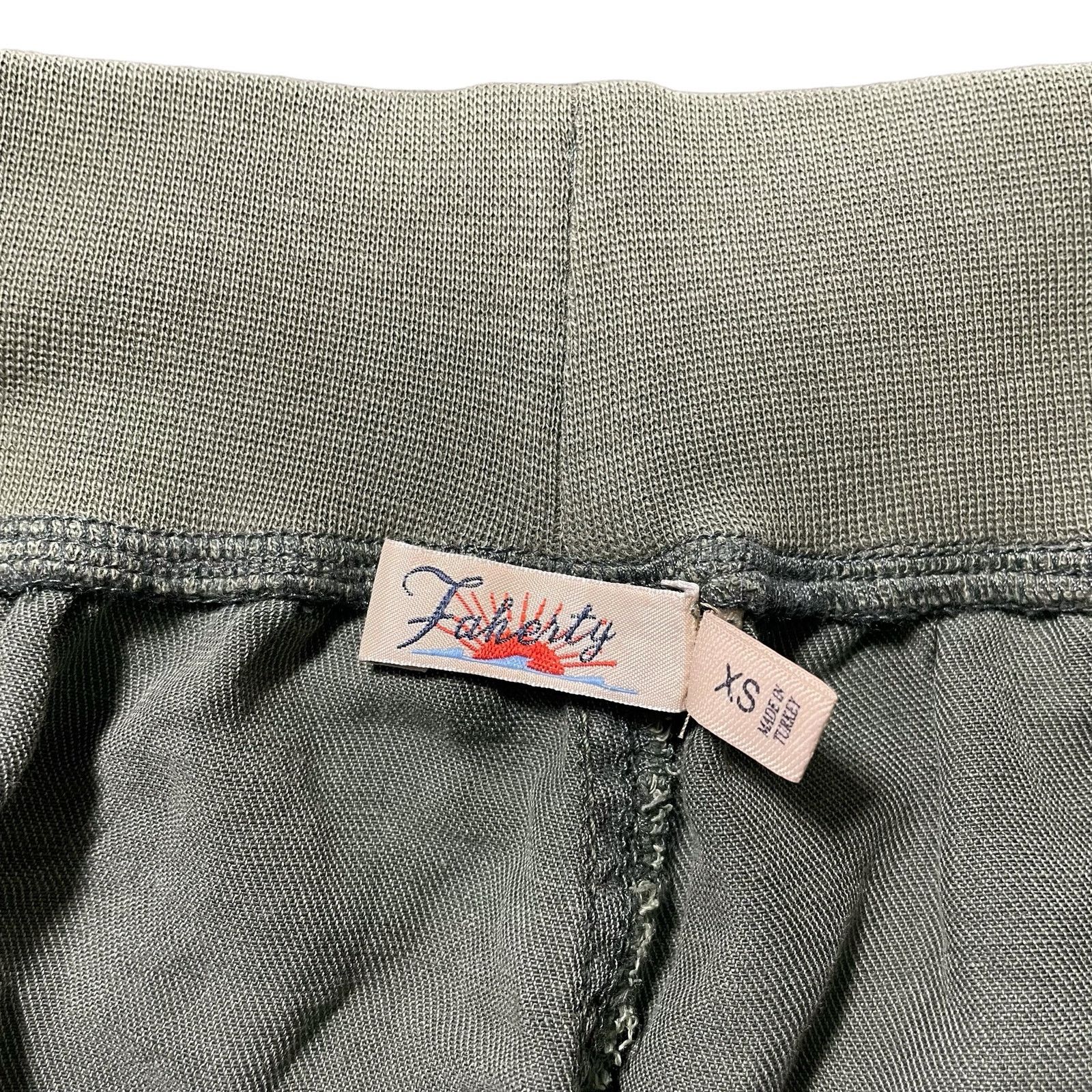 Faherty Faherty Arlie Pants Thyme Green Linen Blend Pull On Size XS Size 26" / US 2 / IT 38 - 4 Thumbnail
