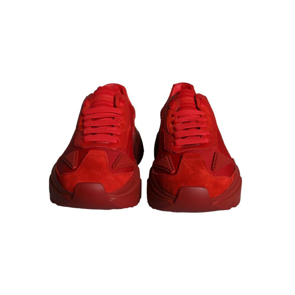 Dolce & Gabbana Dolce & Gabbana Red Leather Daymaster Low Top Sneakers Shoes Size US 7 / EU 40 - 2 Thumbnail