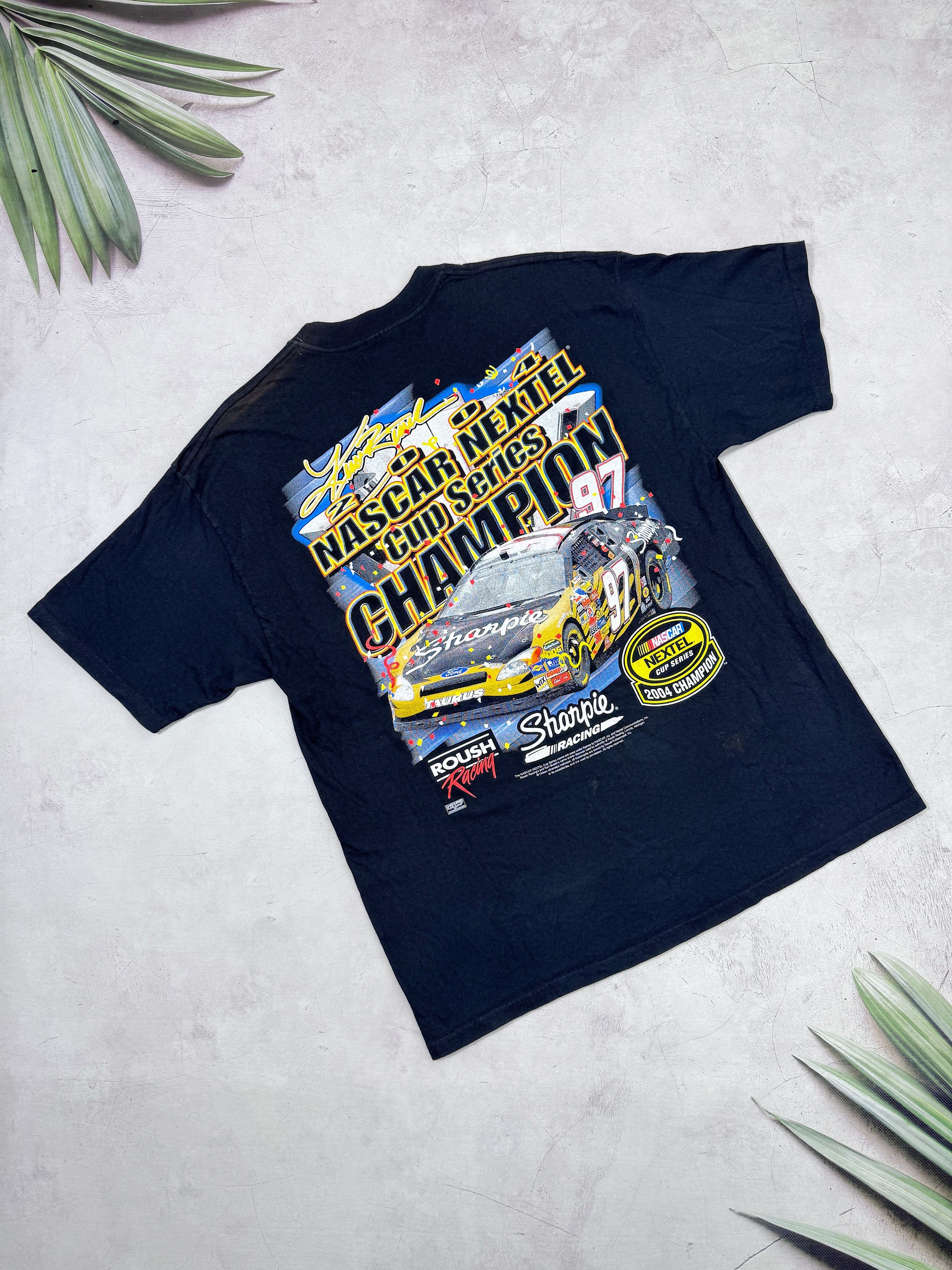 NASCAR 2004 Nascar Nextel Cup Racing T-Shirt #97 Kurt Busch Size US XL / EU 56 / 4 - 14 Thumbnail