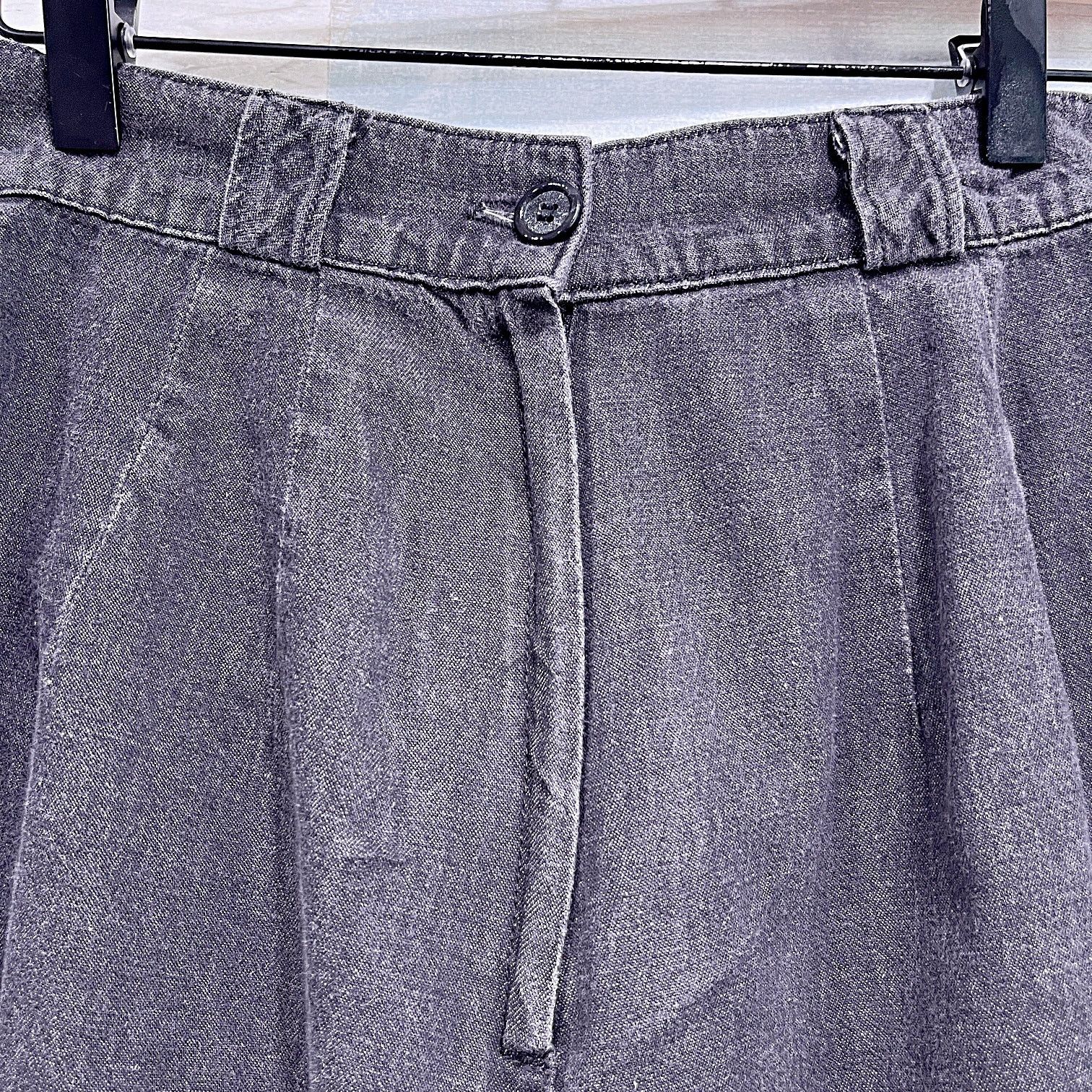 Gotcha × Vintage GOTCHA COVERED Vintage Pleated A Line Shorts Black Womens 6 Size 28" / US 6 / IT 42 - 2 Thumbnail