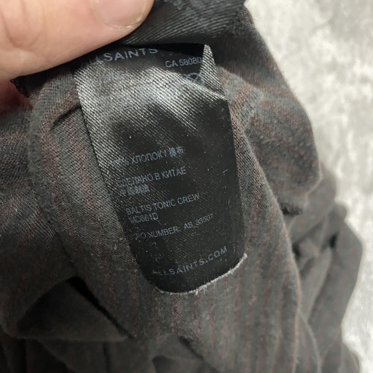 Allsaints AllSaints black Brown cotton t-shirt #minimalist Size US S / EU 44-46 / 1 - 4 Thumbnail