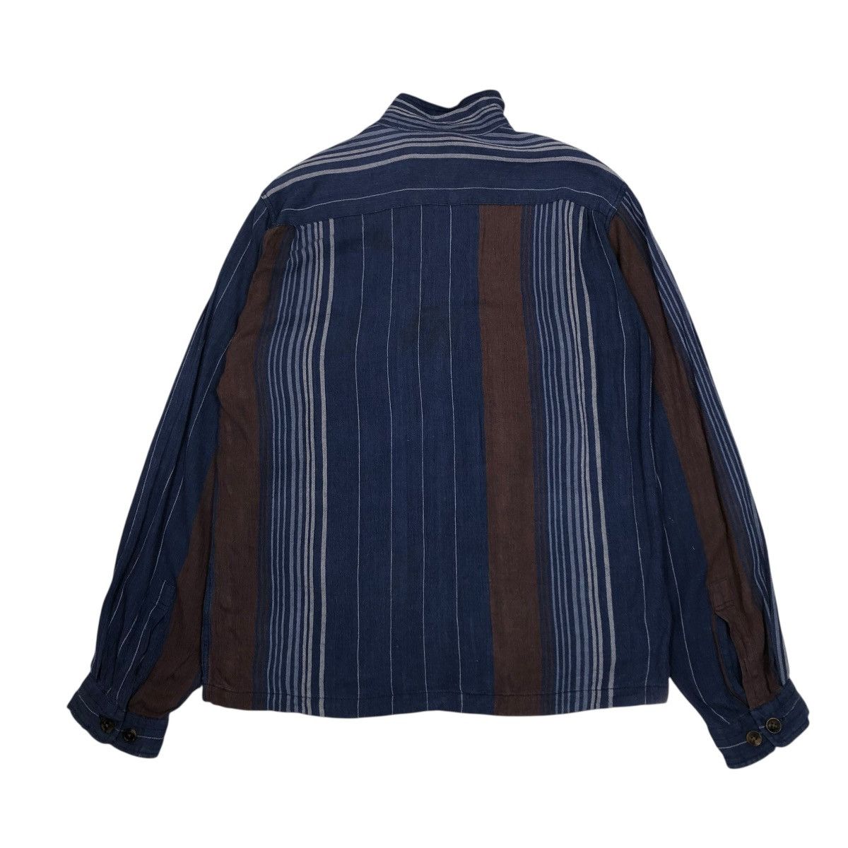 Japanese Brand 🔥VINTAGE STRIPPED CHORE JACKET LESVIS BAOIS ISSEY MIYAKE Size US M / EU 48-50 / 2 - 2 Thumbnail