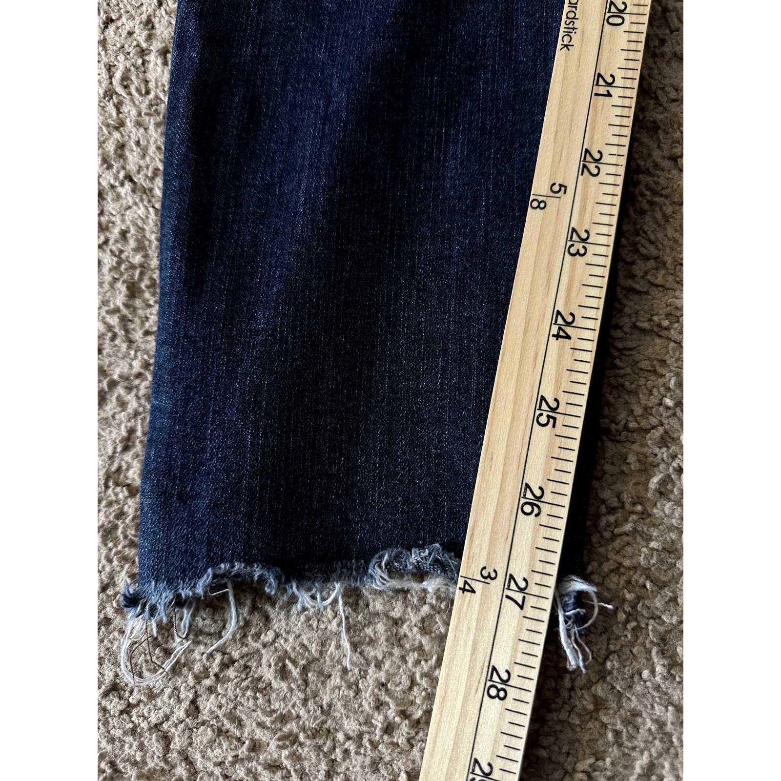 Paige Paige Hoxton Frayed Hem Denim Ankle Peg Jeans Blue 28 Size 28" / US 6 / IT 42 - 10 Thumbnail
