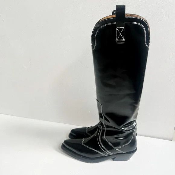 Ganni Ganni | Tall Western Boots Size US 9 / IT 39 - 2 Thumbnail