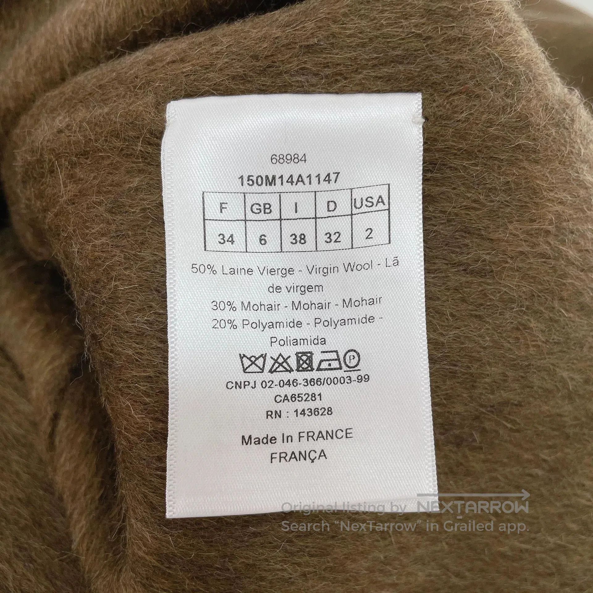 Dior christian dior beige wool coat size 34. Size US XS / EU 42 / 0 - 6 Thumbnail