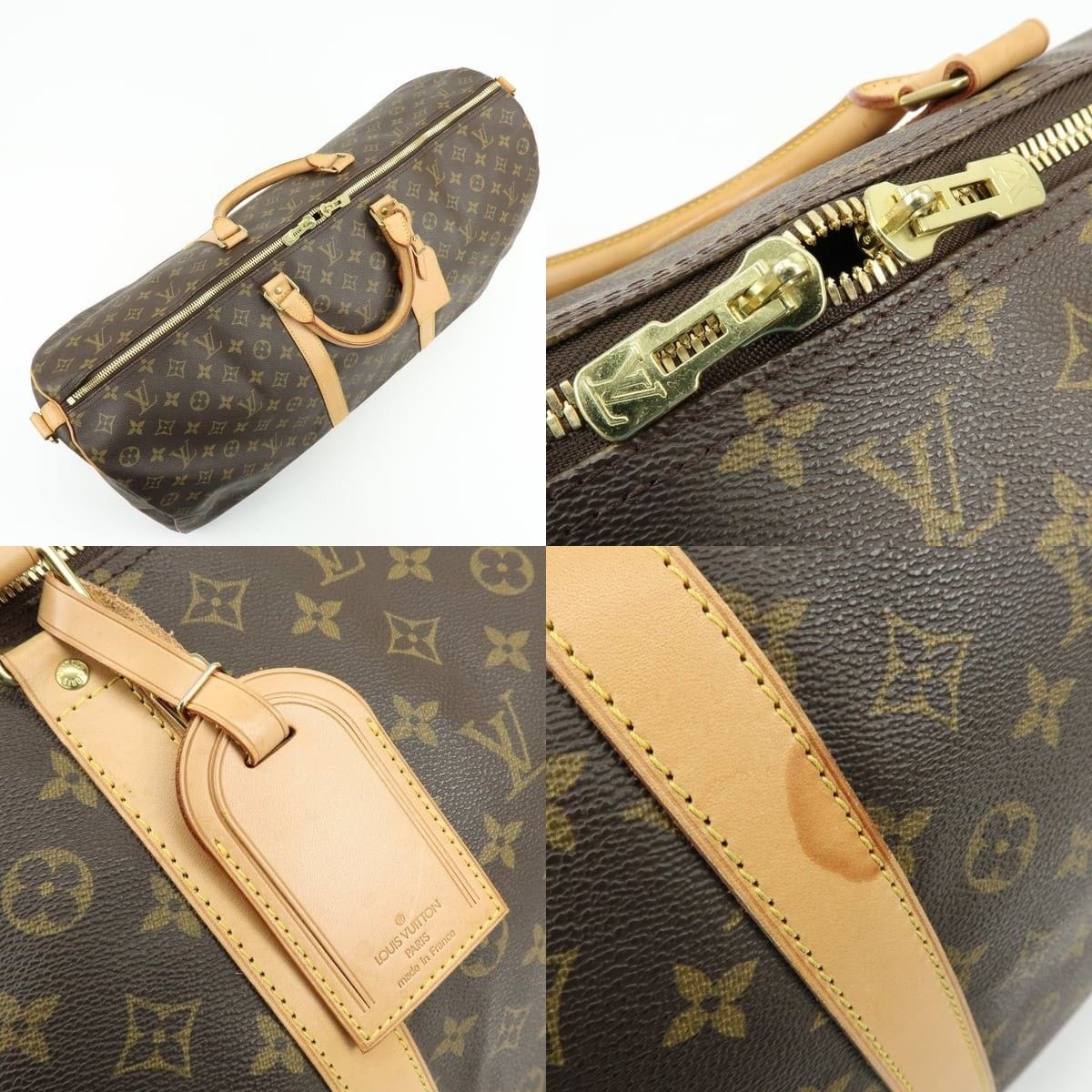 Louis Vuitton Louis Vuitton Monogram Keepall Bandouliere 60 Duffle Bag Size ONE SIZE - 6 Thumbnail