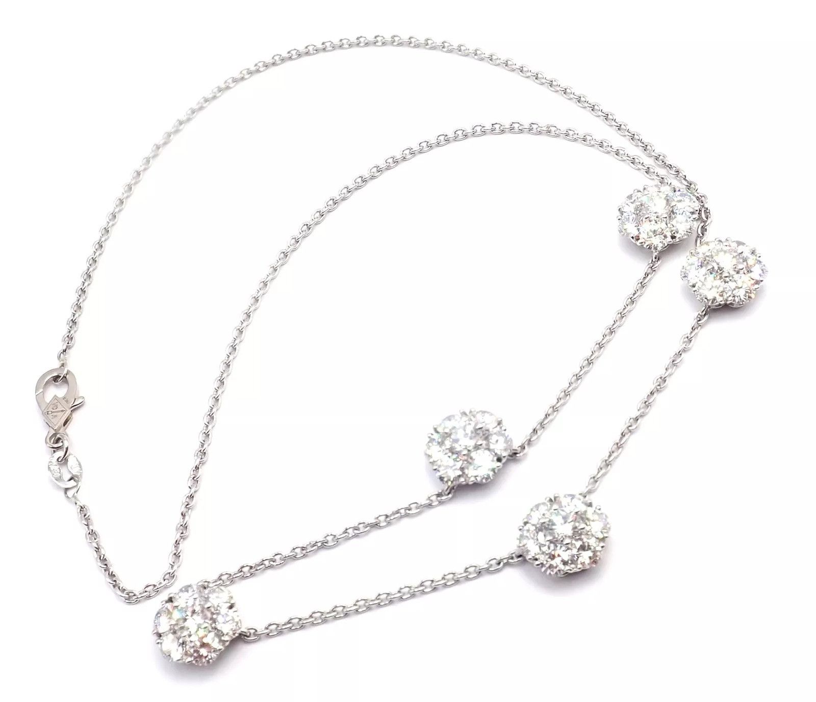 Van Cleef & Arpels Van Cleef & Arpels Platinum Flower Fleurette Necklace Size ONE SIZE - 13 Thumbnail