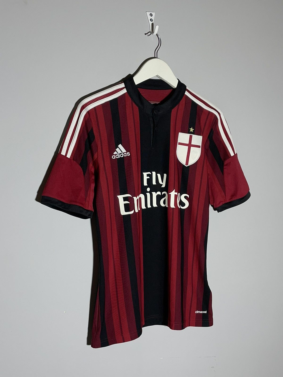 Adidas AC Milan Adidas 2014/15 Home Y2k Streetwear Football Shirt Size US S / EU 44-46 / 1 - 2 Thumbnail