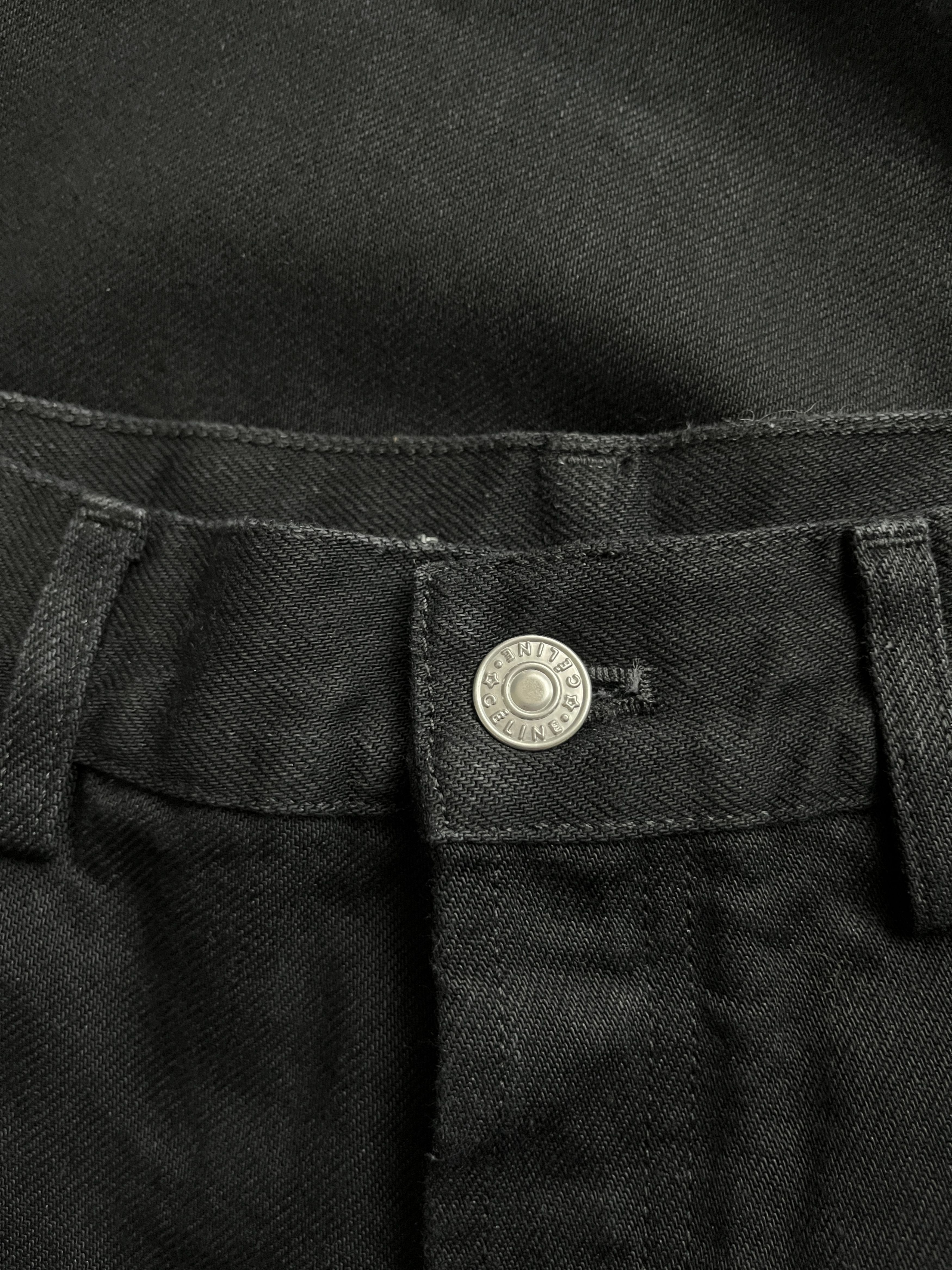 Celine ⚡️QUICK SALE⚡️Celine Phoebe Philo Black Cut Off Denim Jeans Size 27" / US 4 / IT 40 - 5 Thumbnail
