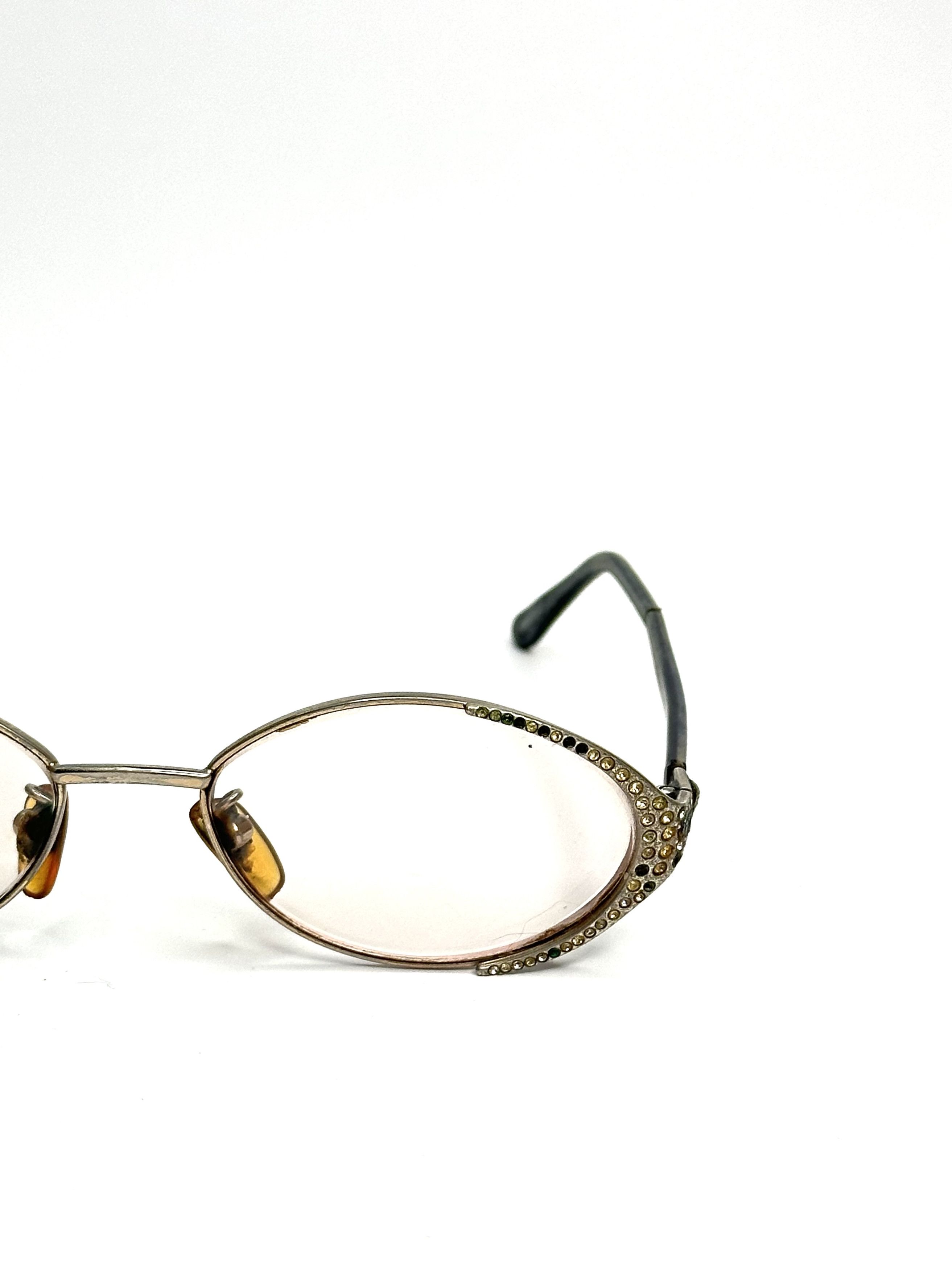Versace Versace Swarovski Medusa Rhinestone Slim Vintage Glasses Size ONE SIZE - 5 Thumbnail