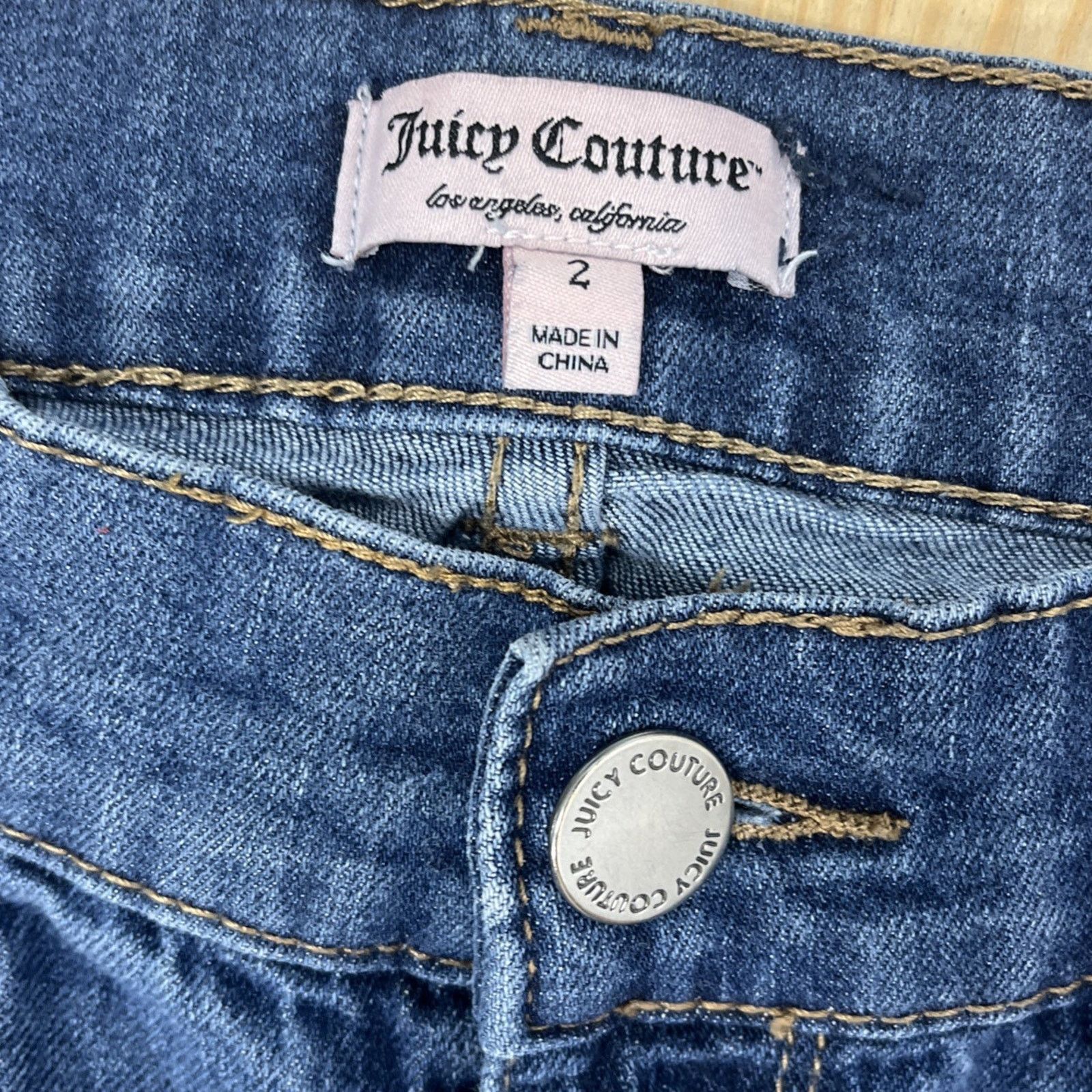 Juicy Couture Juicy Couture Skinny Jeans Women Sz 2 Stretch Blue Denim Size 26" / US 2 / IT 38 - 3 Thumbnail
