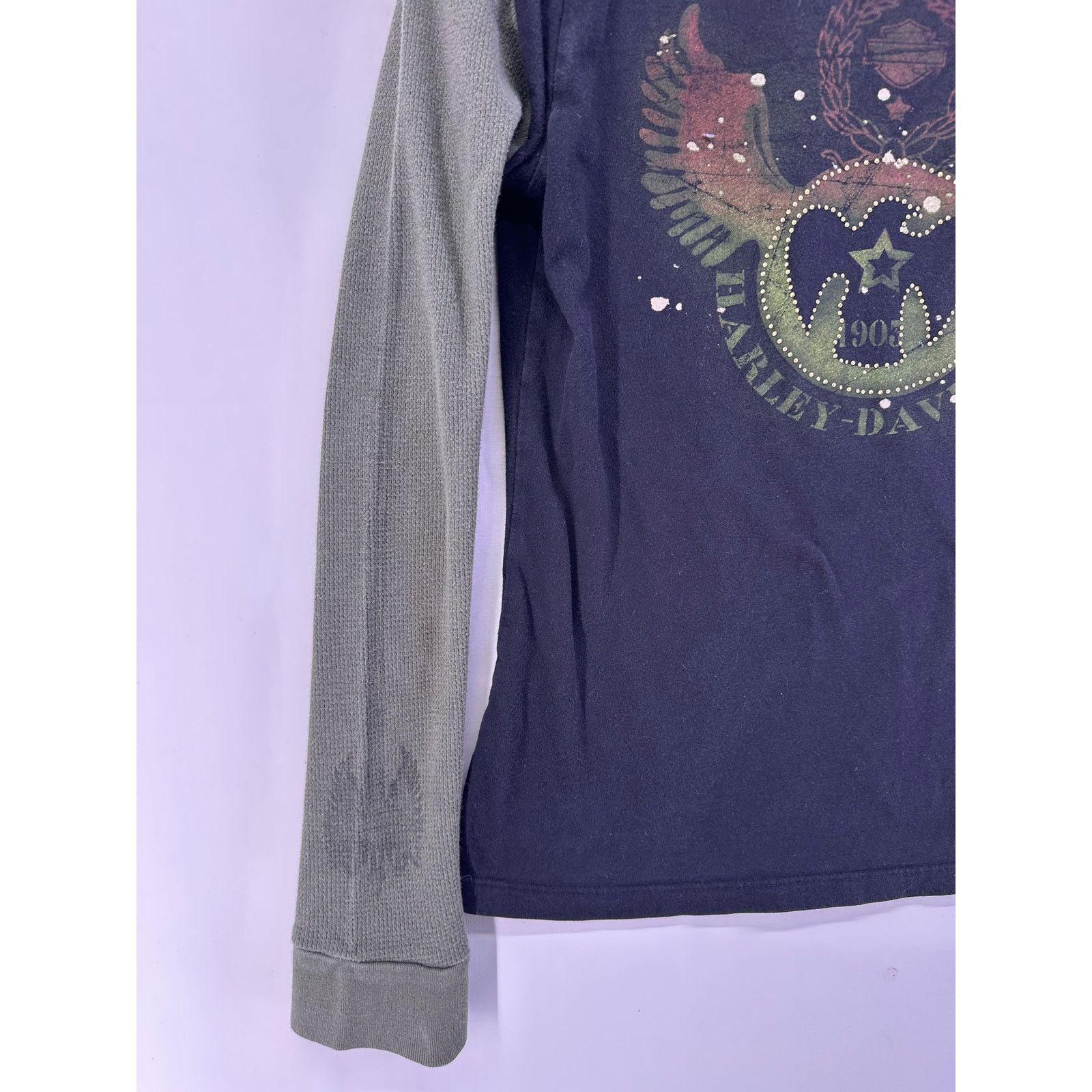 Harley Davidson 2007 Harley Davidson Womens Longsleeve Lisle IL Size Medium Size M / US 6-8 / IT 42-44 - 3 Thumbnail