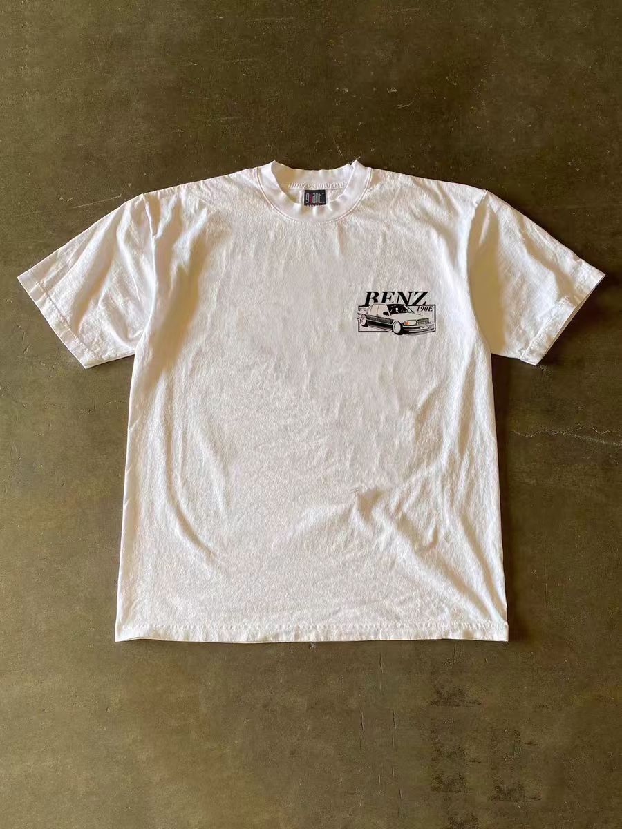 Japanese Brand × Vintage Street washed retro car print cotton t-shirt Size US M / EU 48-50 / 2 - 2 Thumbnail
