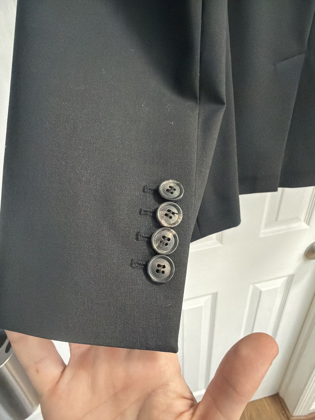 Y/Project Y/Project Black Secret Scarf Blazer Size 40R - 6 Thumbnail