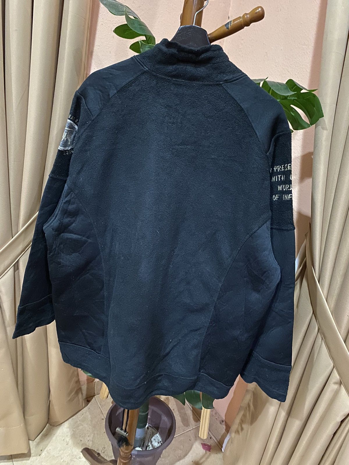 Issey Miyake Infinity Black Quarter-Zip Fleece Pullover with Industrial Size US L / EU 52-54 / 3 - 6 Thumbnail