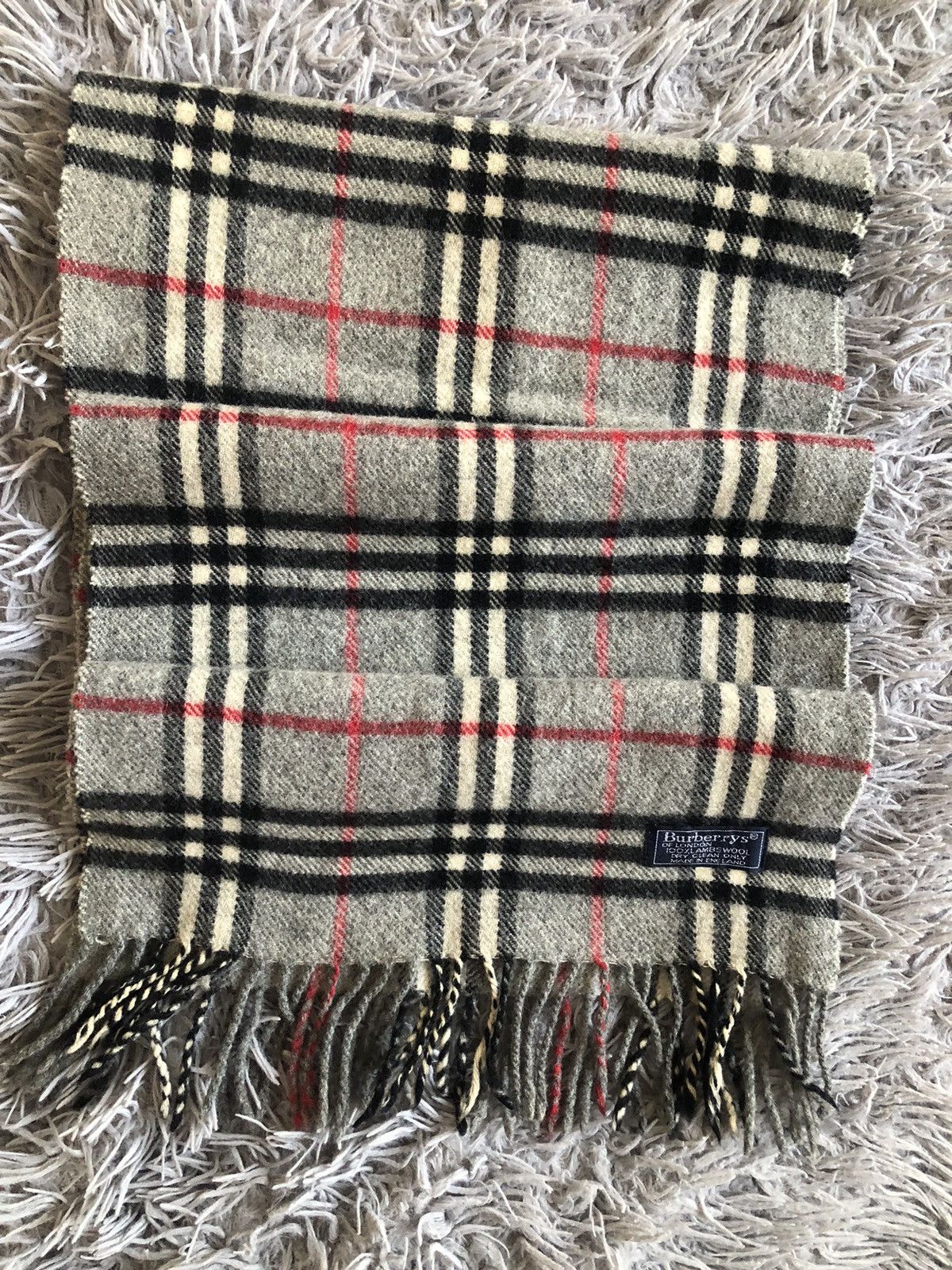 Burberry Scarf Burrberys Vintage Size ONE SIZE - 3 Thumbnail
